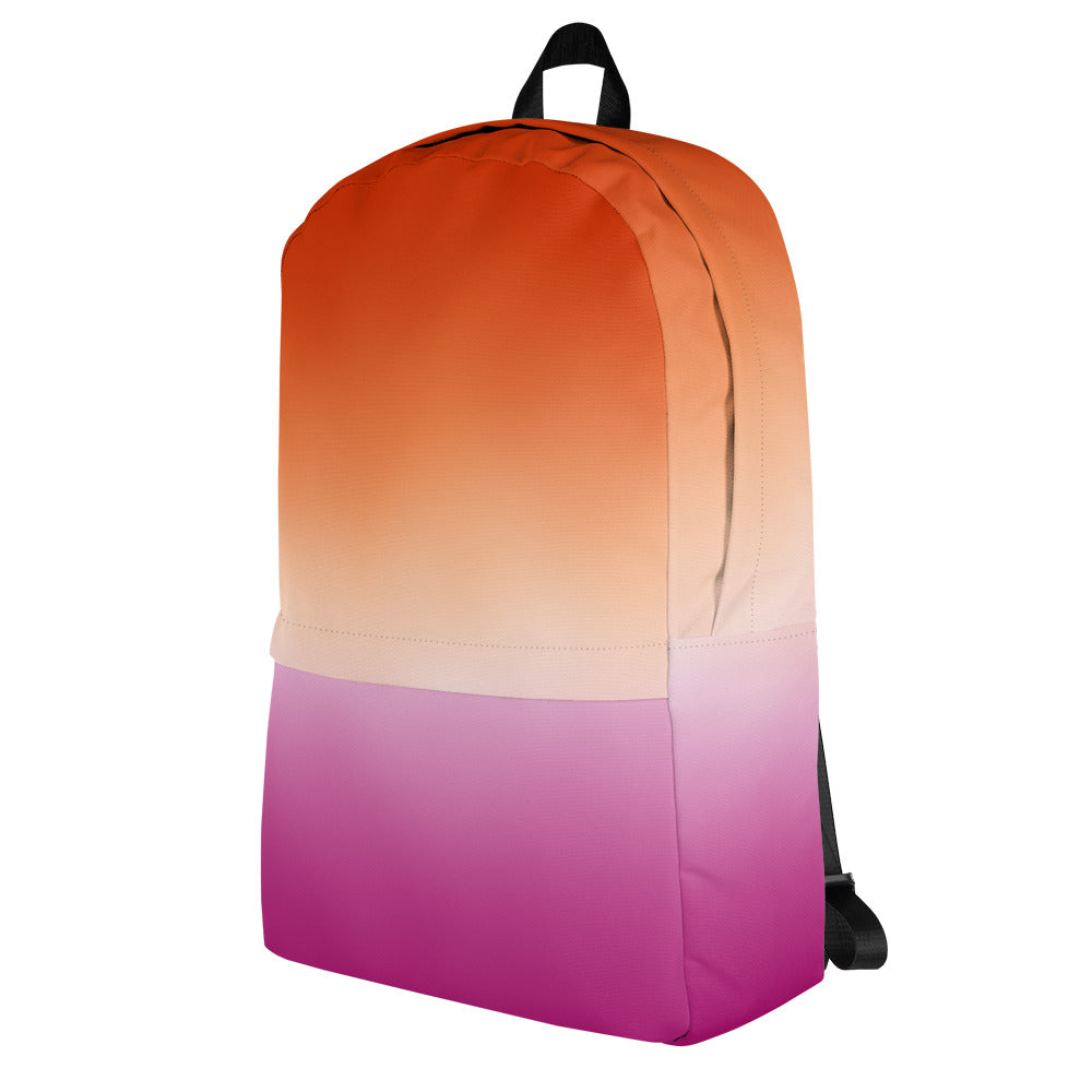 Lesbian Pride Backpack - Ombre all-over-print-backpack-white-left-642843f99e90e