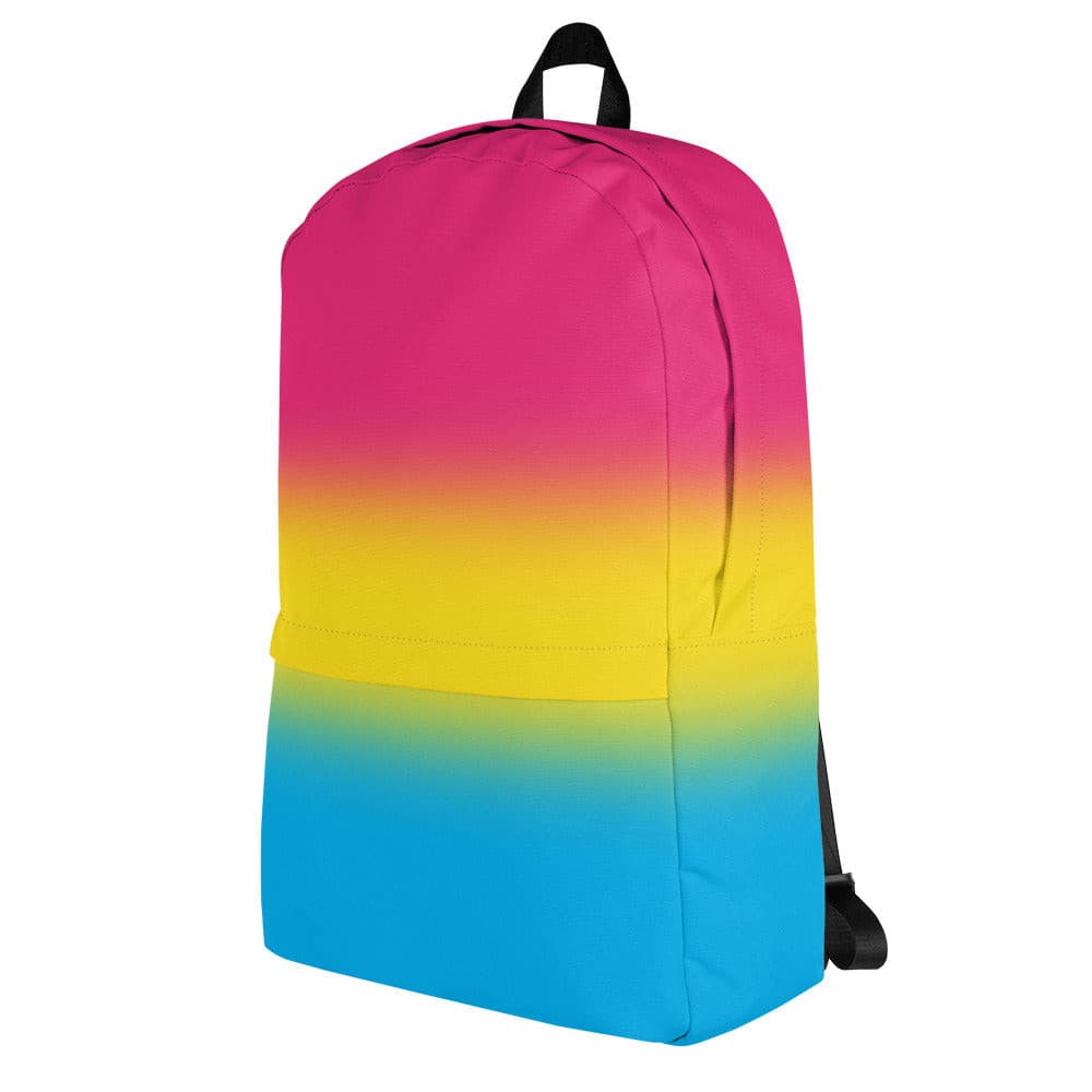 Pansexual Pan Pride Backpack - Ombre all-over-print-backpack-white-left-642a0e00a1e94