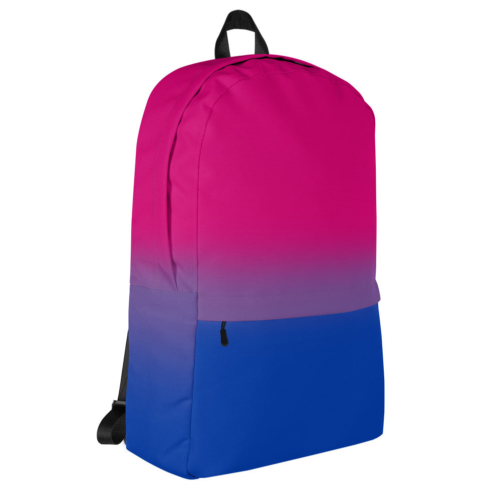 Bisexual Bi Pride Backpack in Ombre all-over-print-backpack-white-right-64284ec0a1231