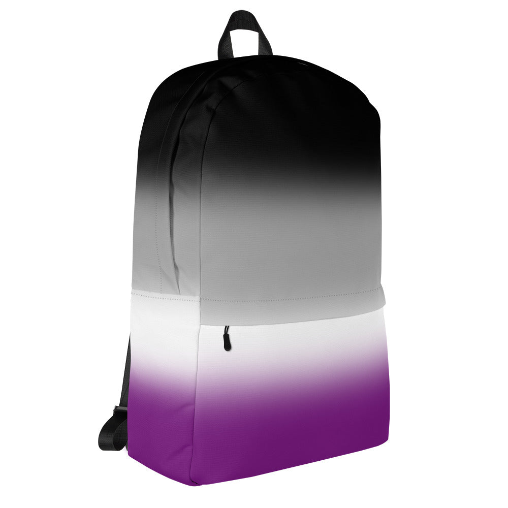 Asexual Ace Pride Backpack in Ombre all-over-print-backpack-white-right-6429fabc637f3