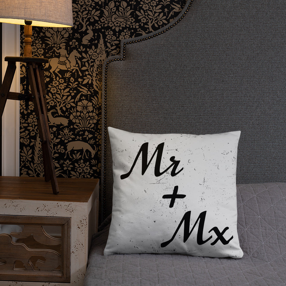 Mr and Mx Wedding Engagement Throw Pillow all-over-print-basic-pillow-18x18-front-lifestyle-2-637ac852ddef6