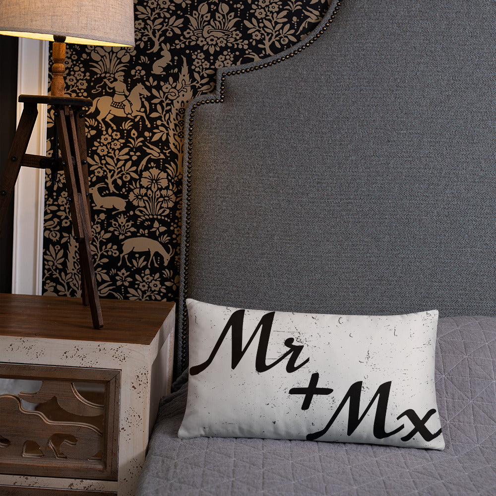 Mr and Mx Wedding Engagement Throw Pillow all-over-print-basic-pillow-20x12-front-lifestyle-2-637ac852ddfd6