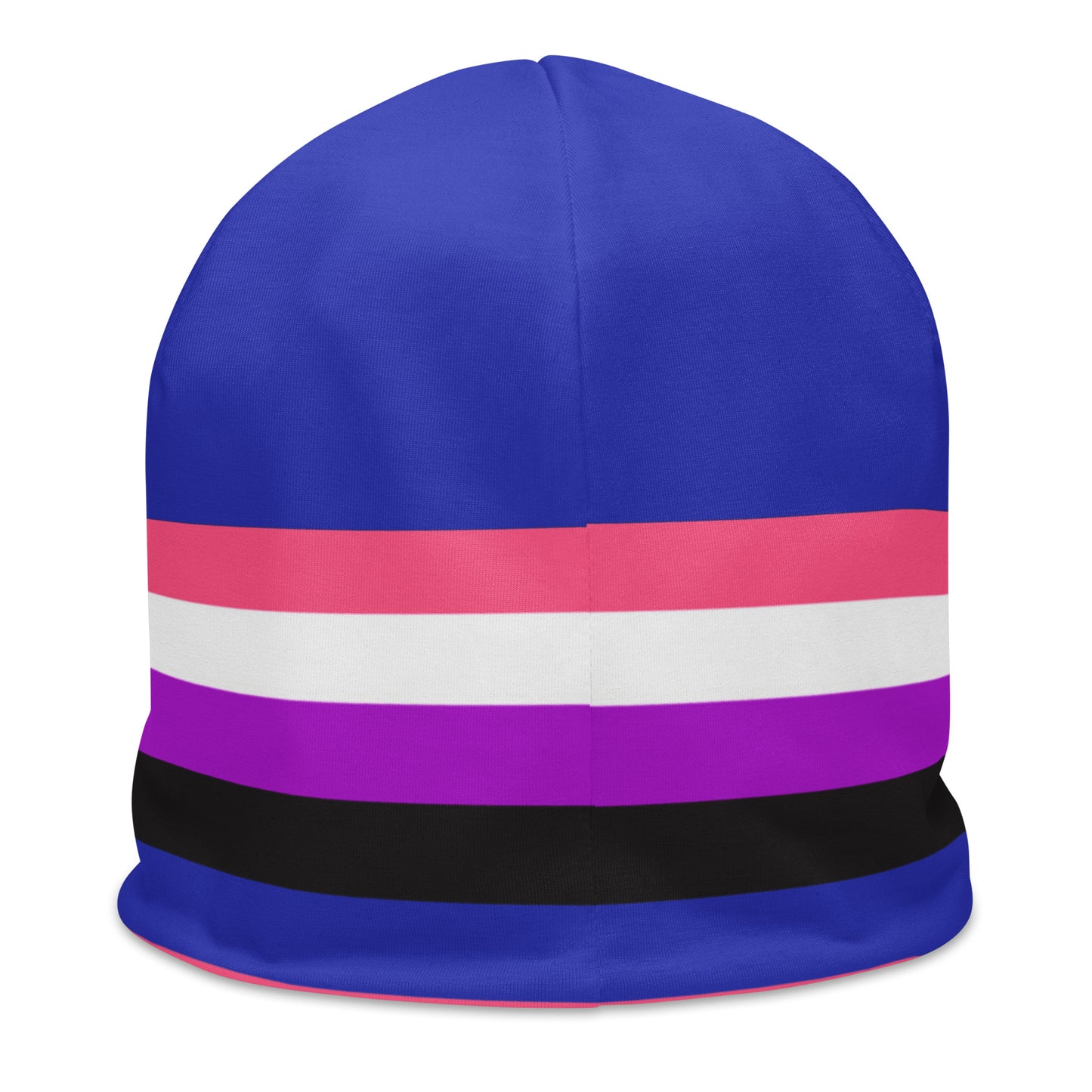 Genderfluid Pride Beanie all-over-print-beanie-white-back-638969a53ae5f