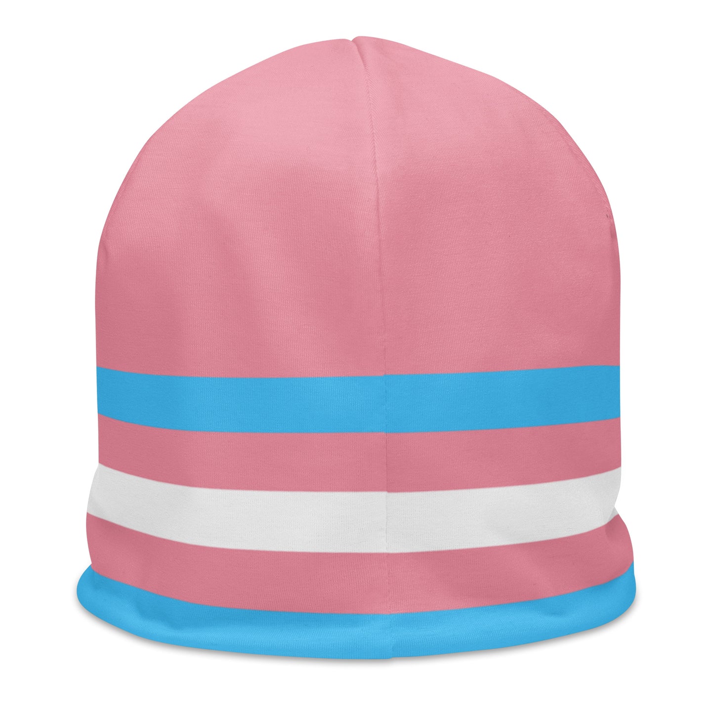 Transgender Trans Pride Flag Beanie all-over-print-beanie-white-back-638977d7cd897