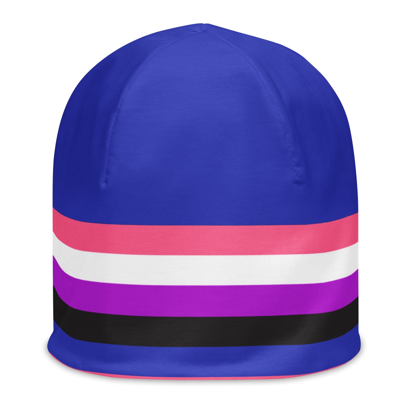 Genderfluid Pride Beanie all-over-print-beanie-white-front-638969a539035