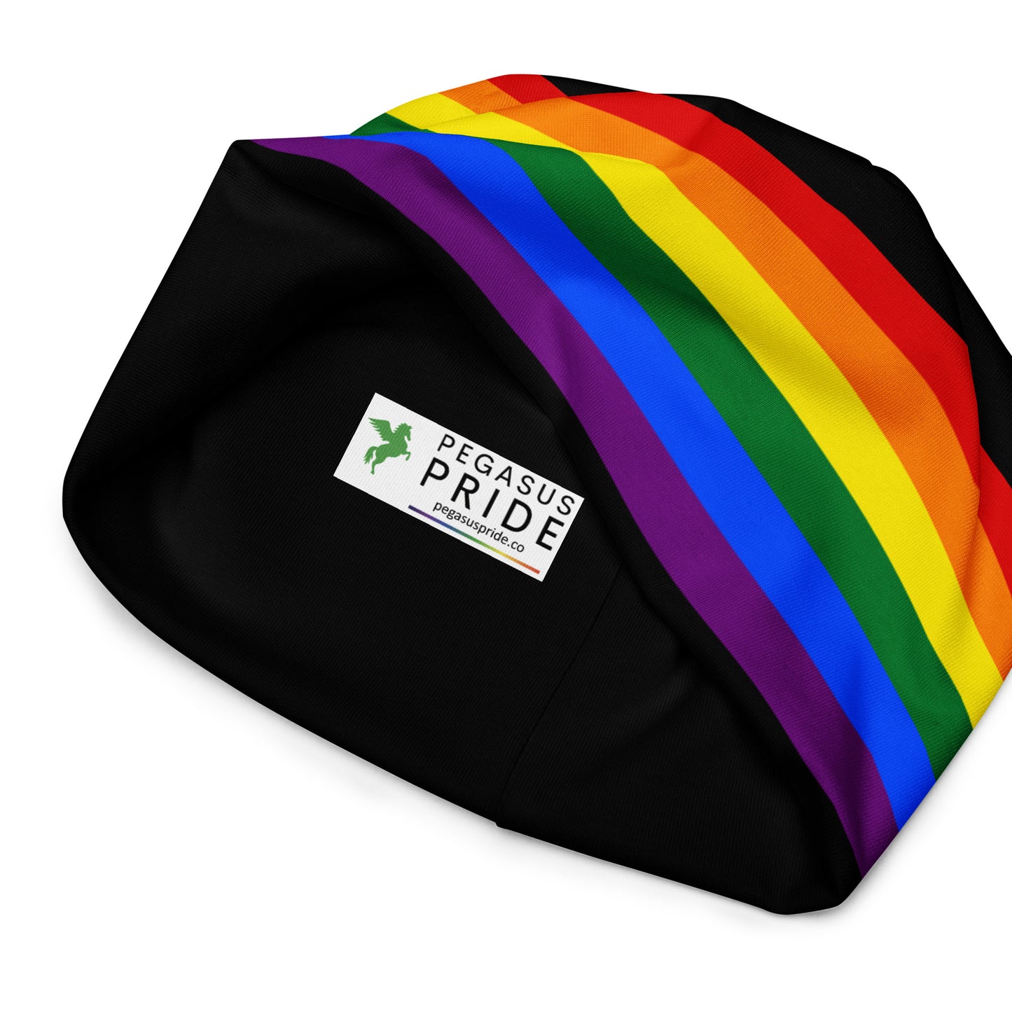 LGBTQ Pride Flag Beanie Pride all-over-print-beanie-white-inside-63896b21bbdb8