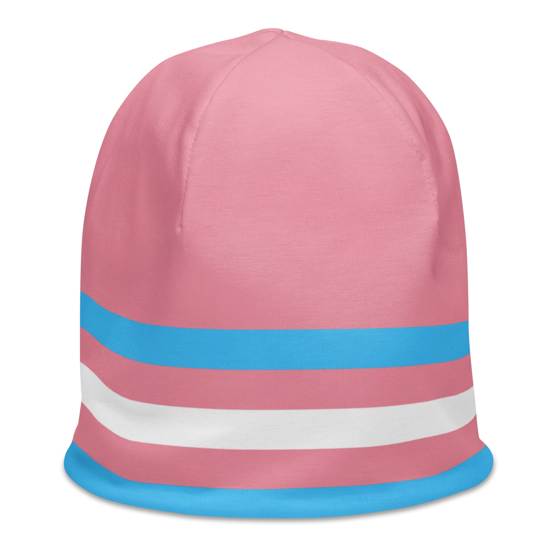 Transgender Trans Pride Flag Beanie all-over-print-beanie-white-right-front-638977d7cd96b