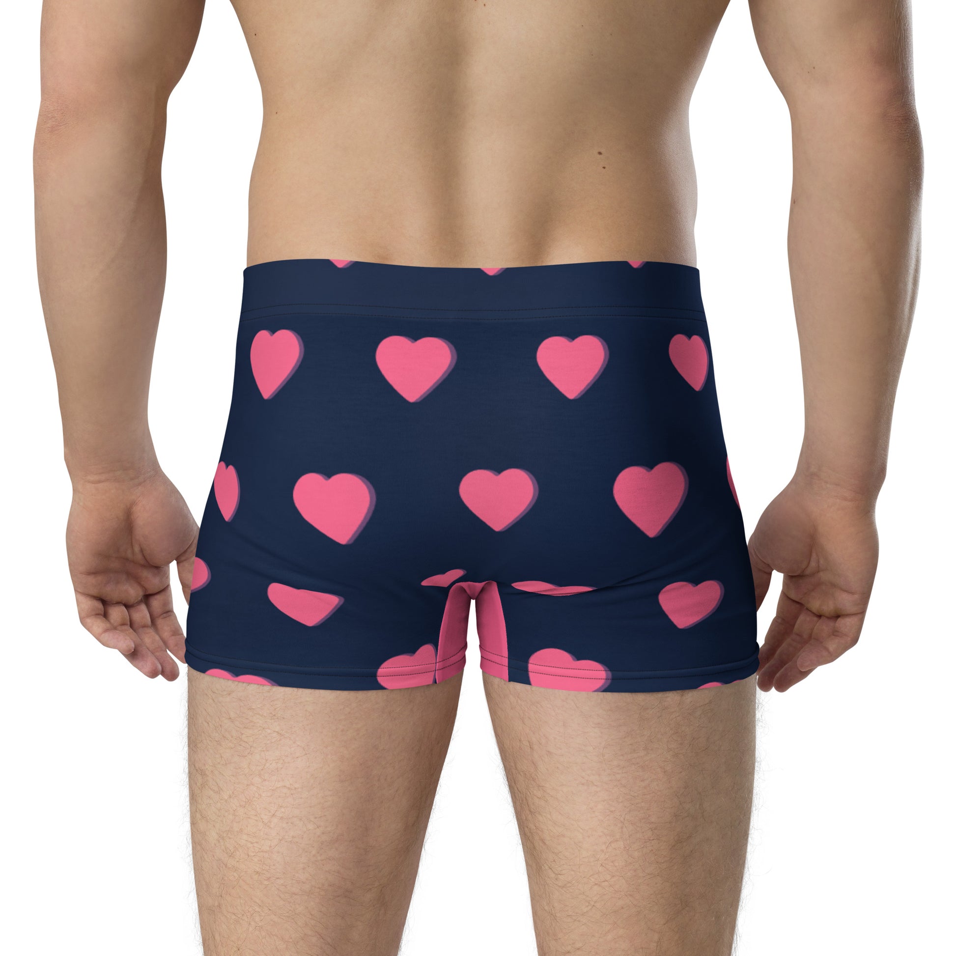 Pink Heart Boxer Briefs Underwear