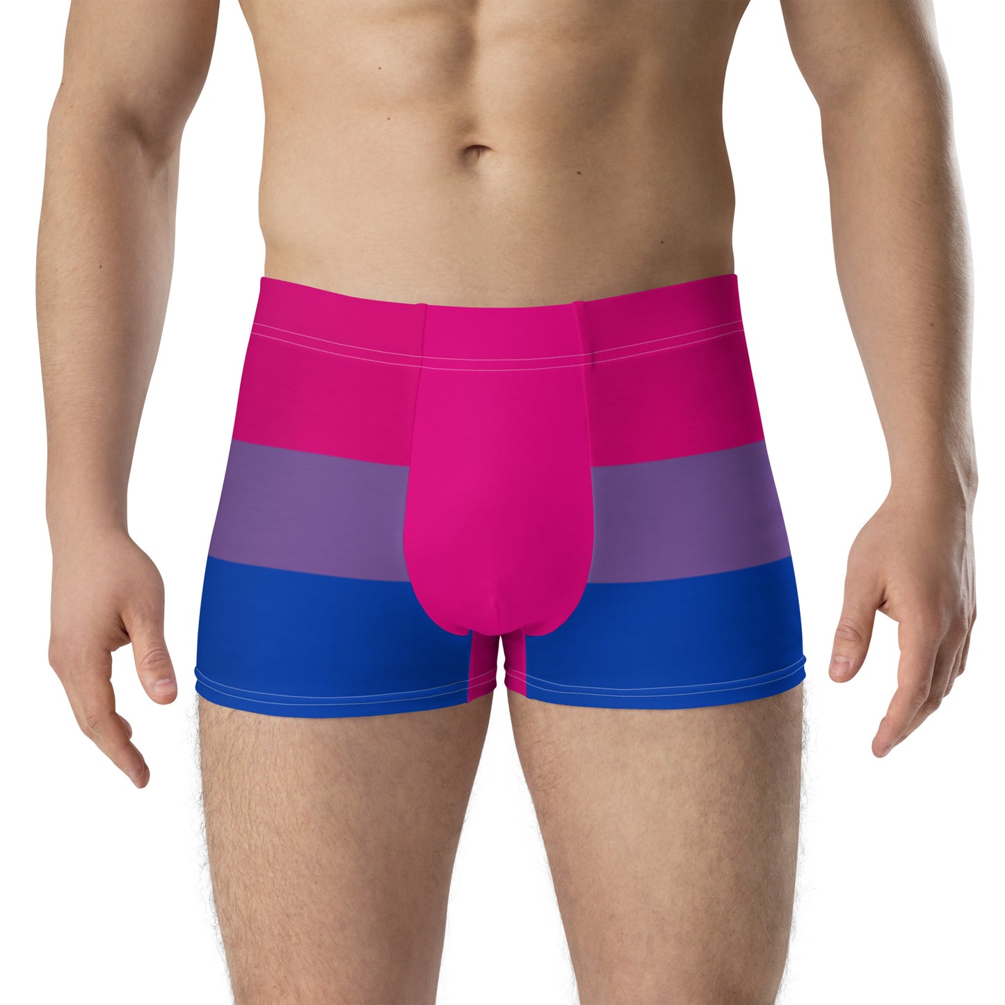 Bisexual Bi Pride Stripe Boxer Brief Underwear all-over-print-boxer-briefs-white-front-6379a0965b0f4