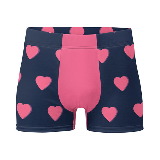 Pink Heart Boxer Briefs Underwear 3XL all-over-print-boxer-briefs-white-front-6379a95d95062