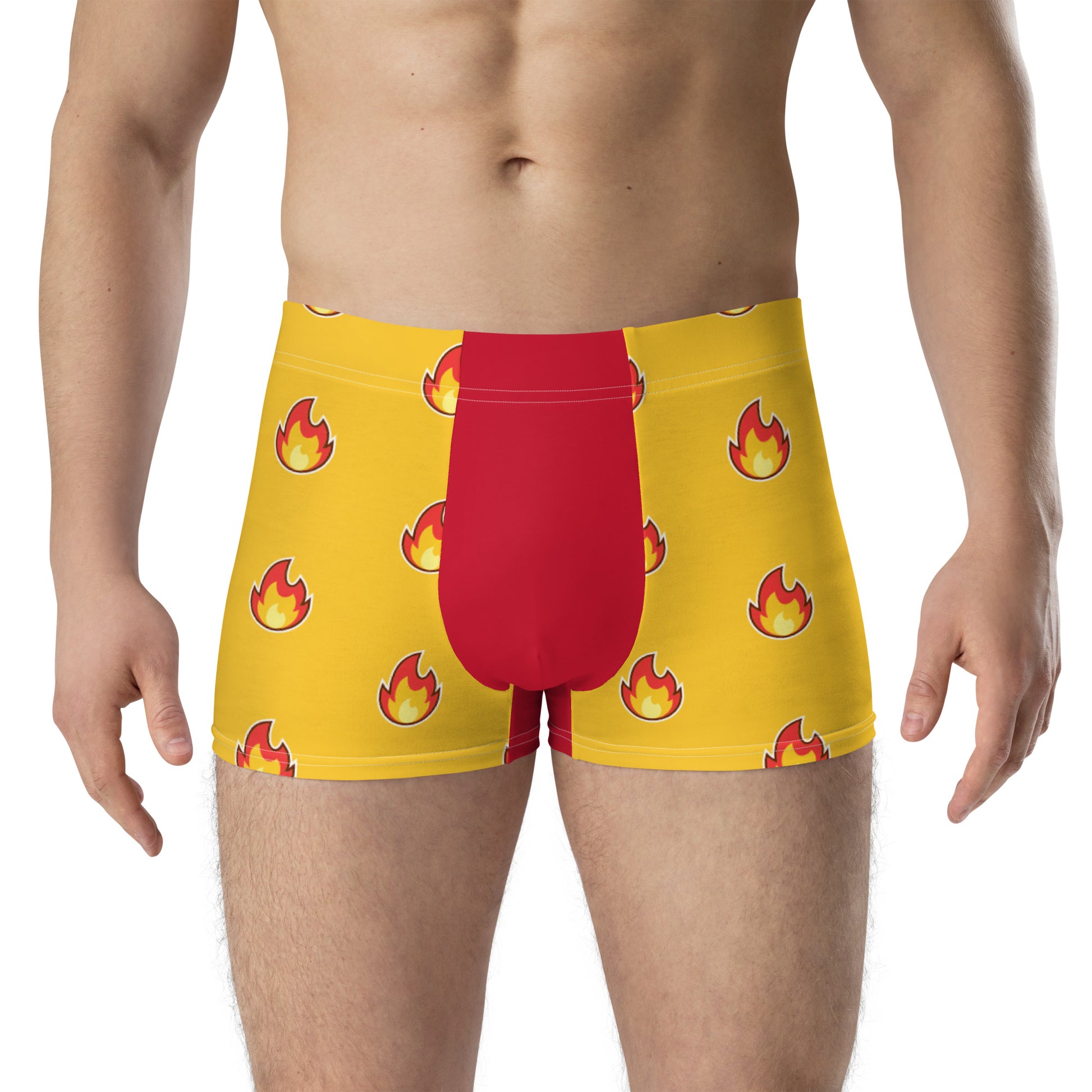 Flaming Hot Boxer Briefs Underwear all-over-print-boxer-briefs-white-front-6379ab8459dd3