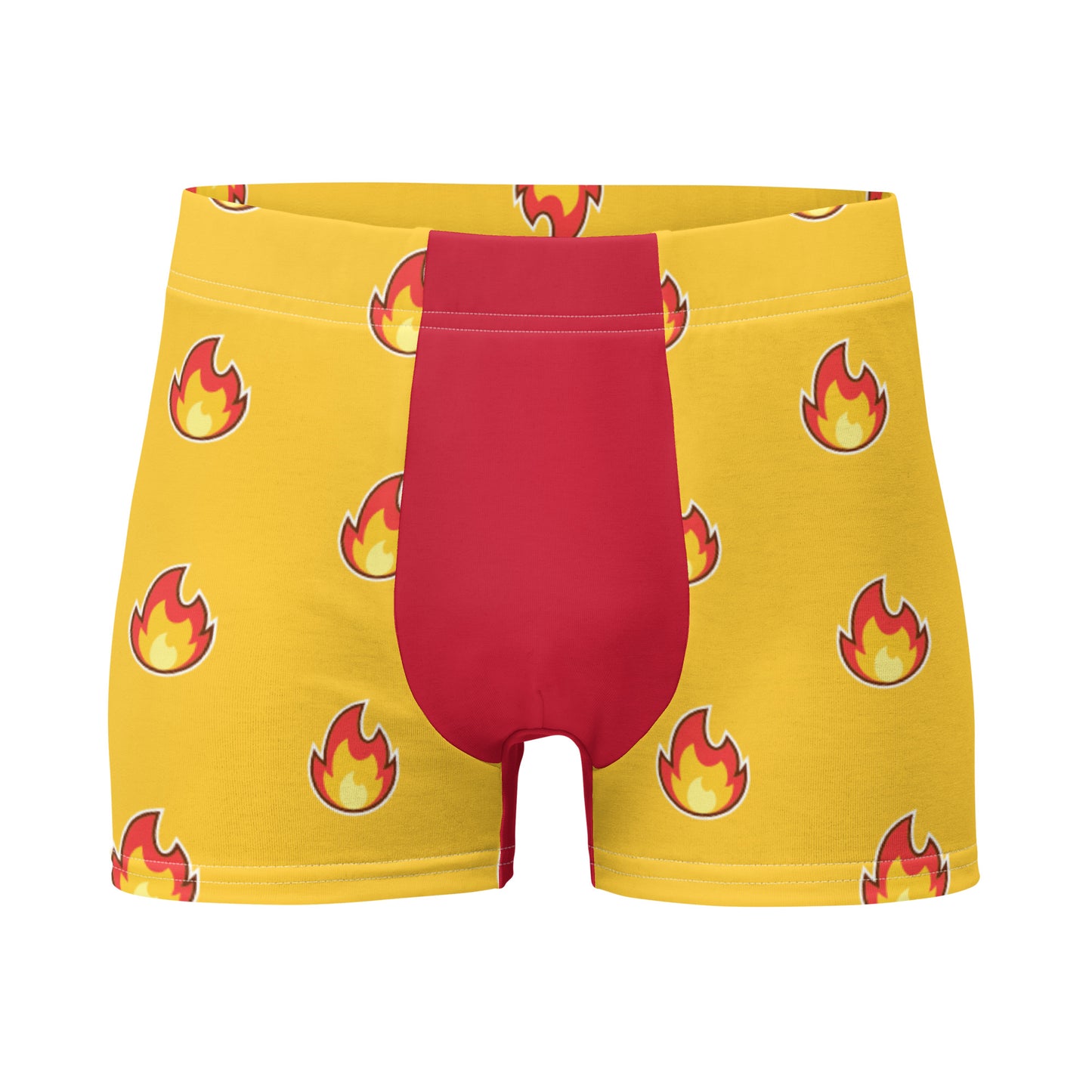 Flaming Hot Boxer Briefs Underwear 3XL all-over-print-boxer-briefs-white-front-6379ab8459e9a