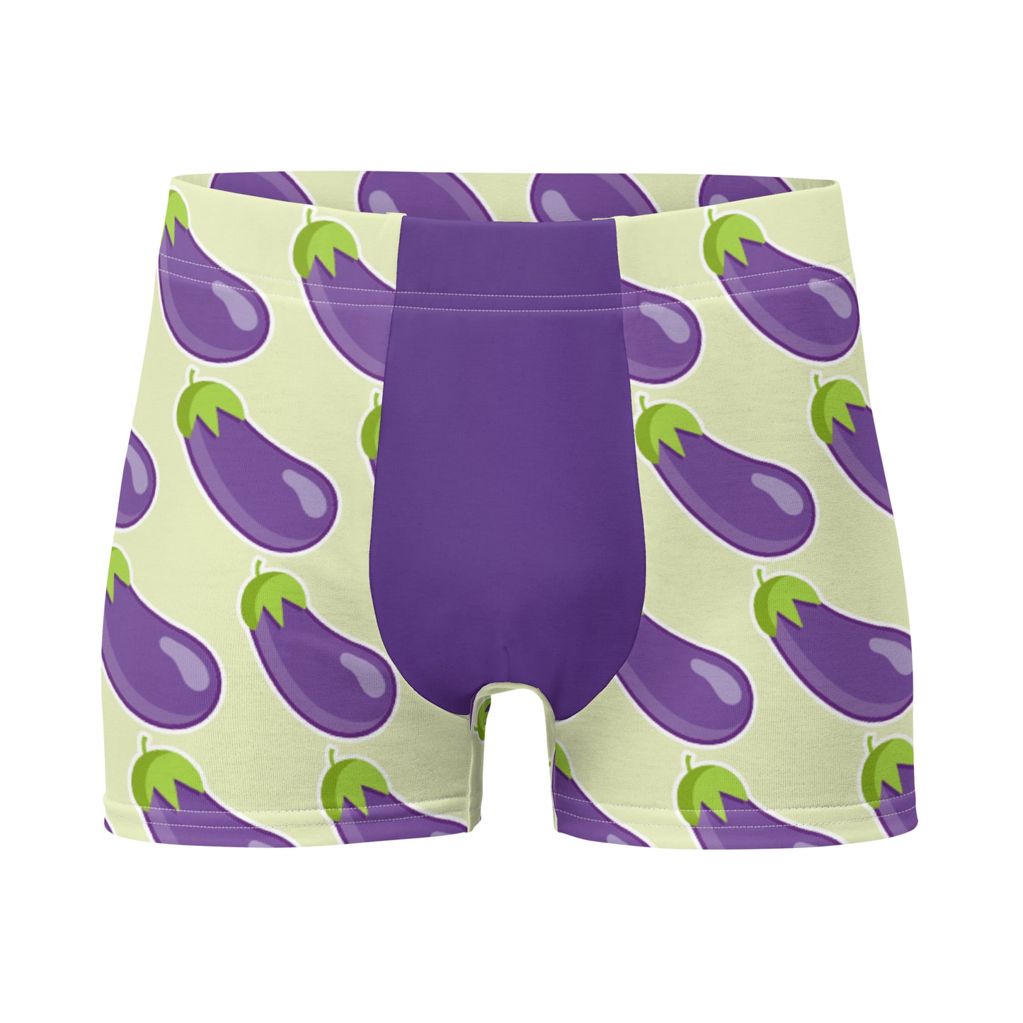 Eggplant Boxer Briefs Underwear Purple all-over-print-boxer-briefs-white-front-643f601c4900f