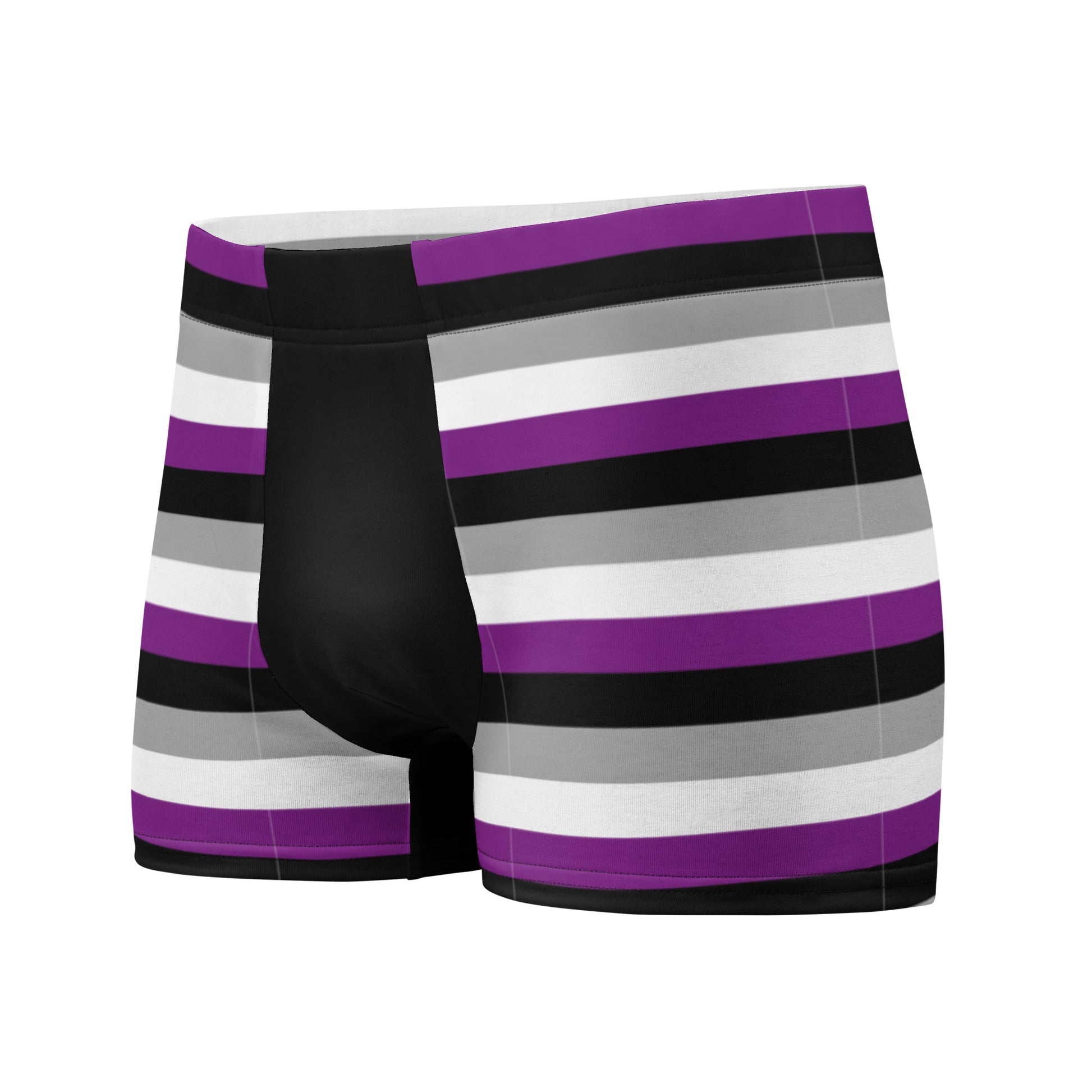 Asexual Ace Pride Stripes Boxer Brief Underwear all-over-print-boxer-briefs-white-left-front-6379a45aa7ad9