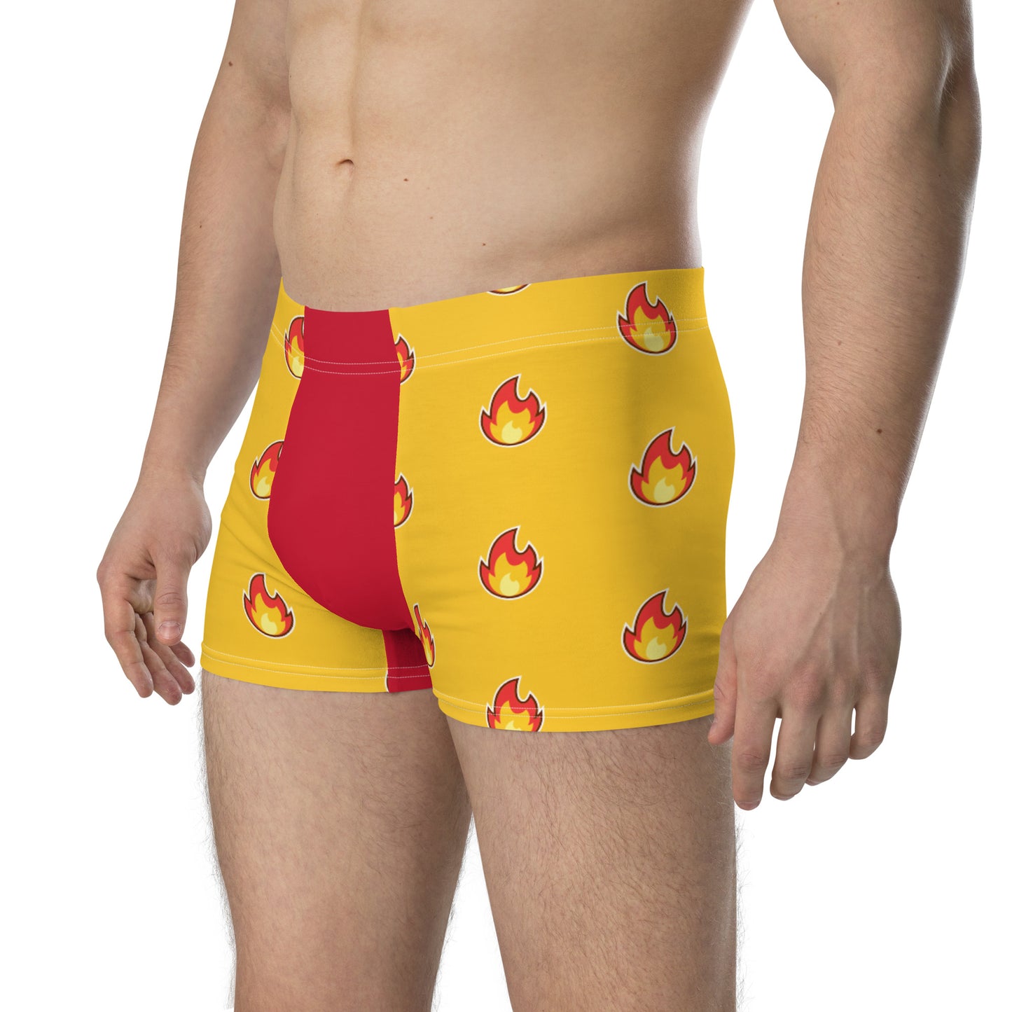 Flaming Hot Boxer Briefs Underwear all-over-print-boxer-briefs-white-left-front-6379ab8459298