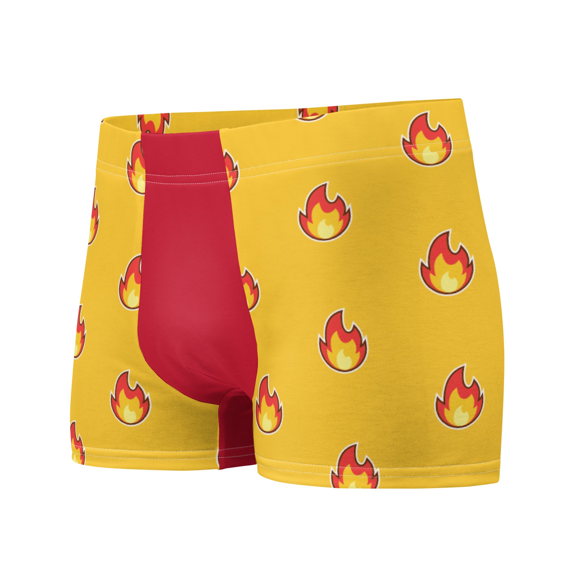 Flaming Hot Boxer Briefs Underwear all-over-print-boxer-briefs-white-left-front-6379ab8459935