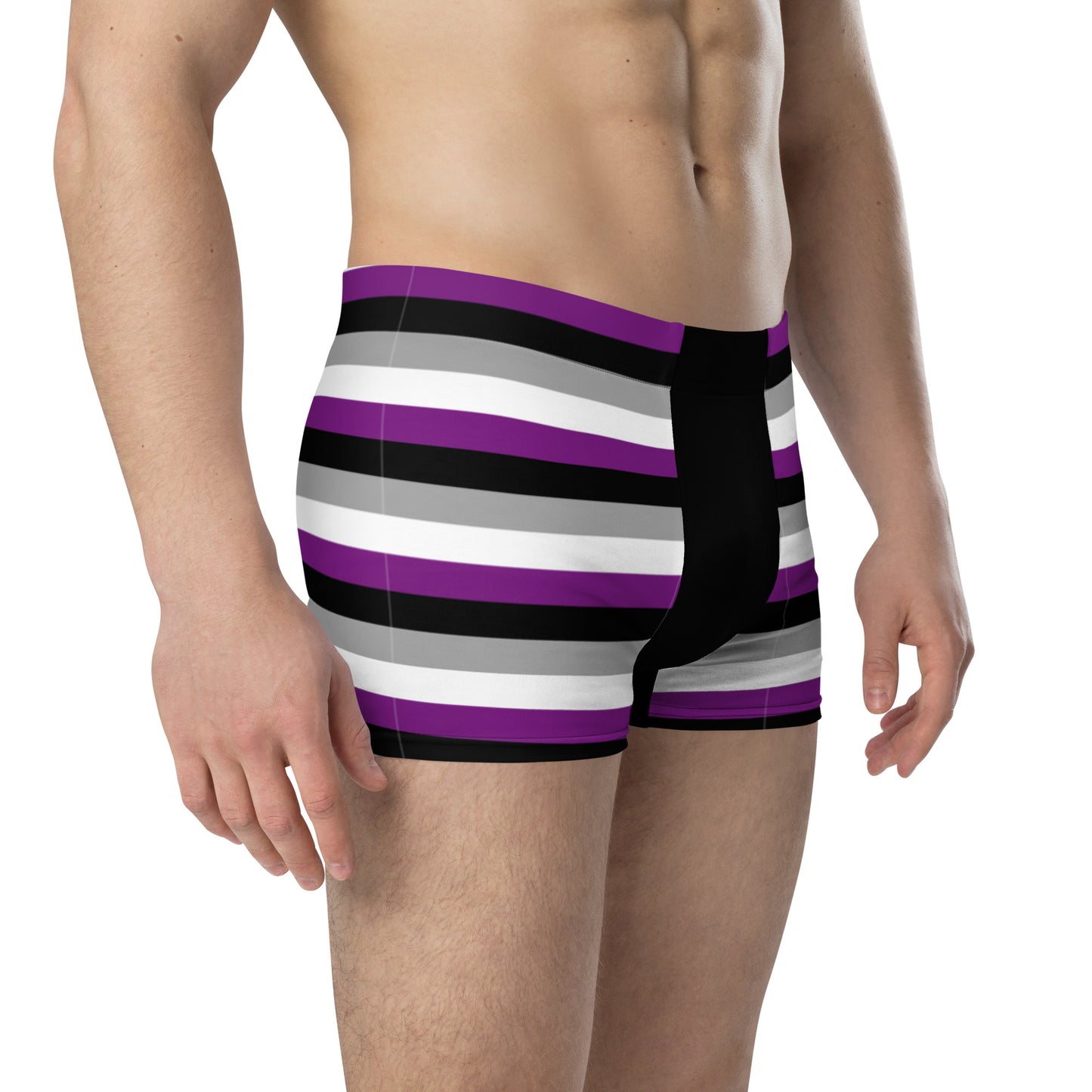 Asexual Ace Pride Stripes Boxer Brief Underwear all-over-print-boxer-briefs-white-right-front-6379a45aa7ef6