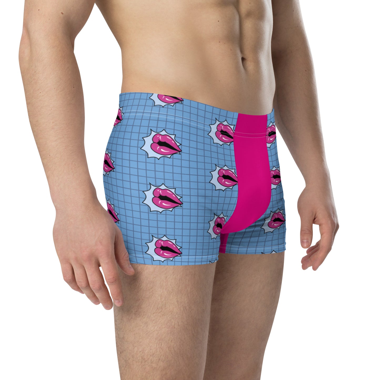 Retro Lips Boxer Briefs Underwear all-over-print-boxer-briefs-white-right-front-6379ad49ee10a