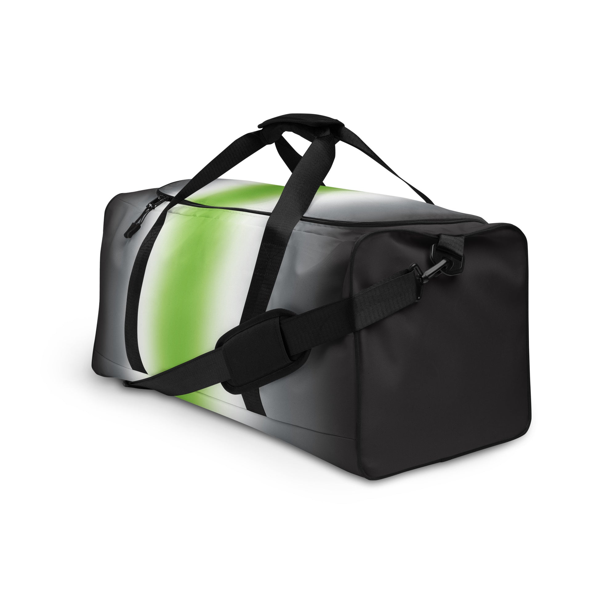 Agender Pride Duffel Bag in Ombre all-over-print-duffagender-pride-weekender-duffel-bag-in-ombre-left-front Duffle Bags