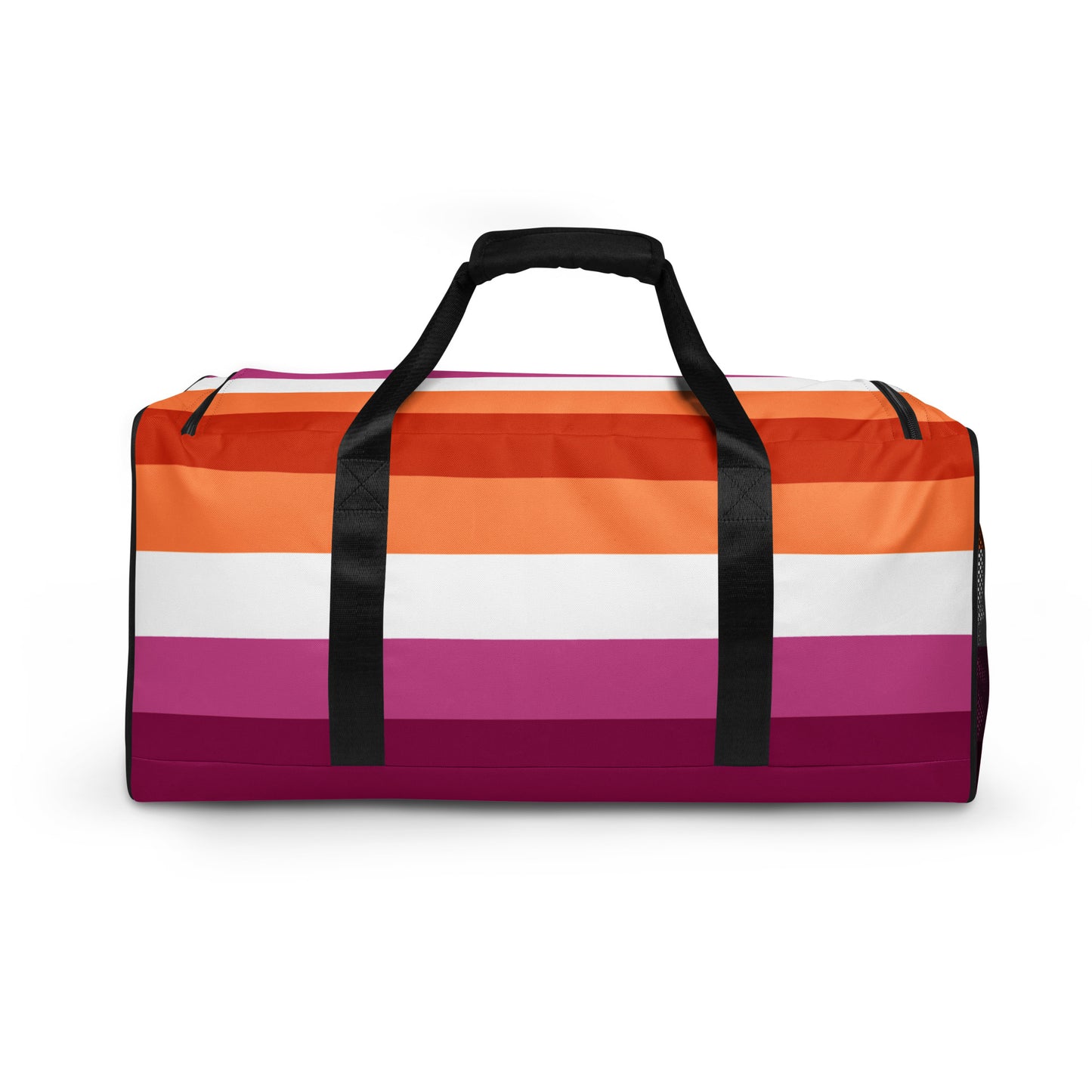 Lesbian Pride Flag Weekender Duffel Bag all-over-print-duffle-bag-white-back-637072df75ba1