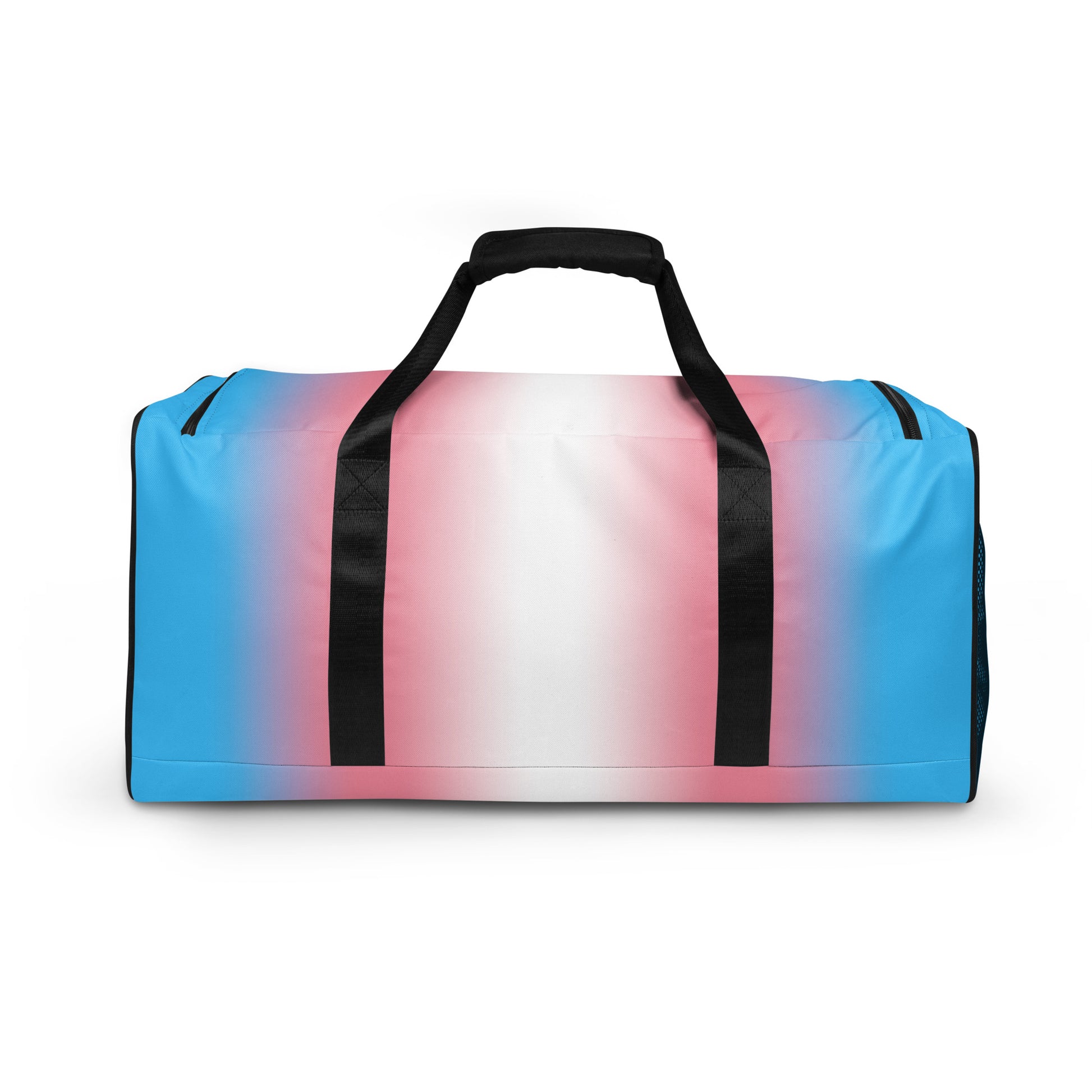 Transgender Trans Pride Weekender Duffel Bag - Ombre all-over-print-duffle-bag-white-back-642cd82ba5383