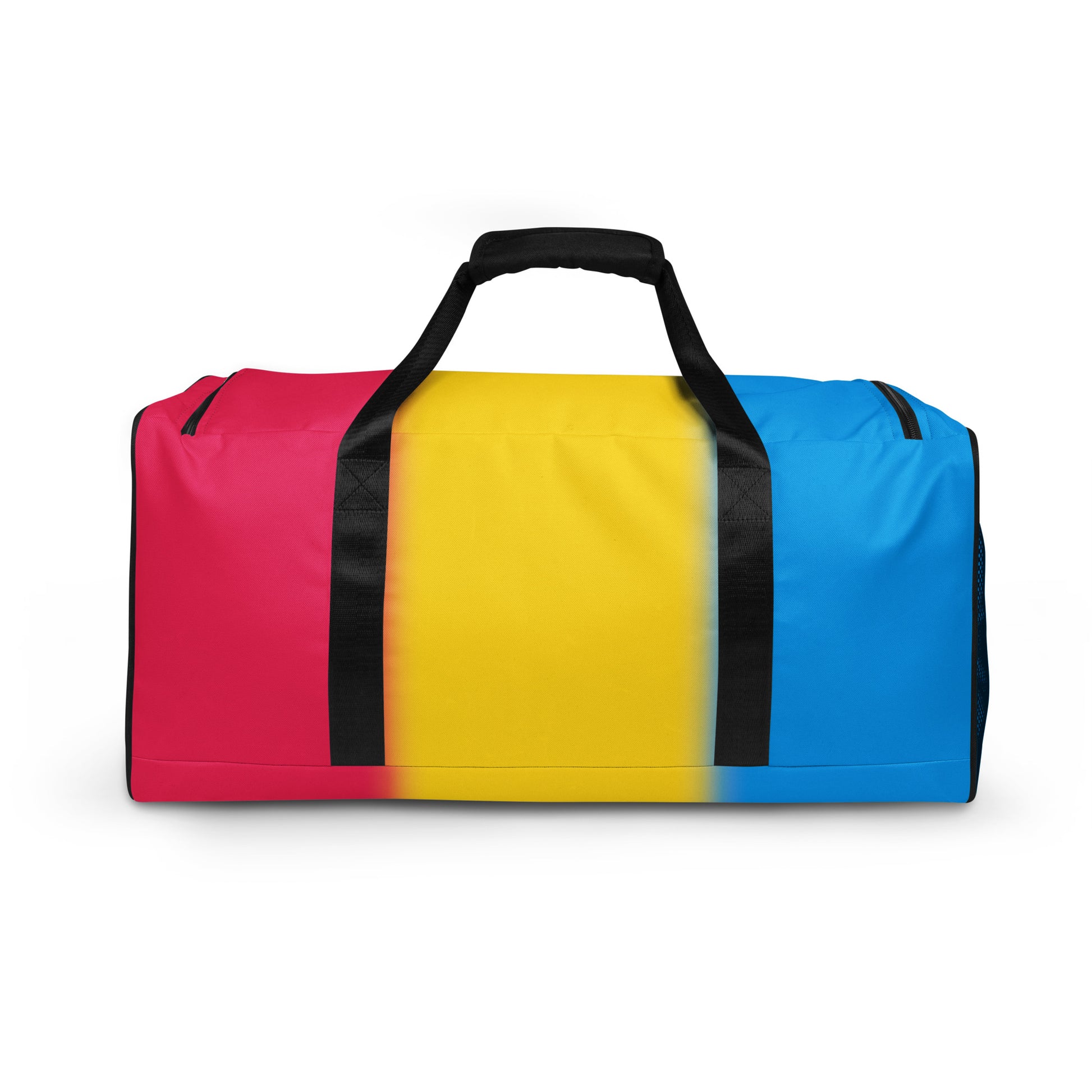 Pansexual Pan Pride Weekender Duffel Bag - Ombre all-over-print-duffle-bag-white-back-642cd9f5de92b