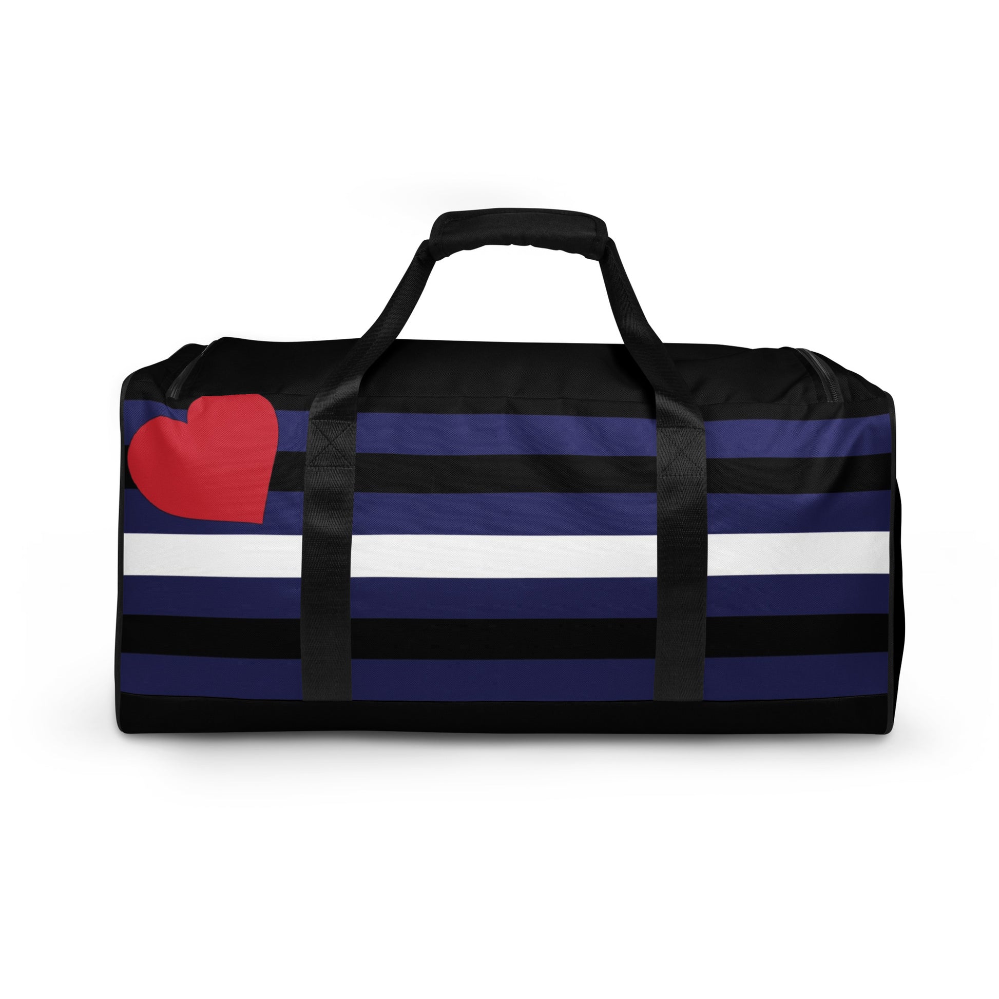 Leather Pride Flag Weekender Duffel Bag all-over-print-duffle-bag-white-back-642d8cd93bc83