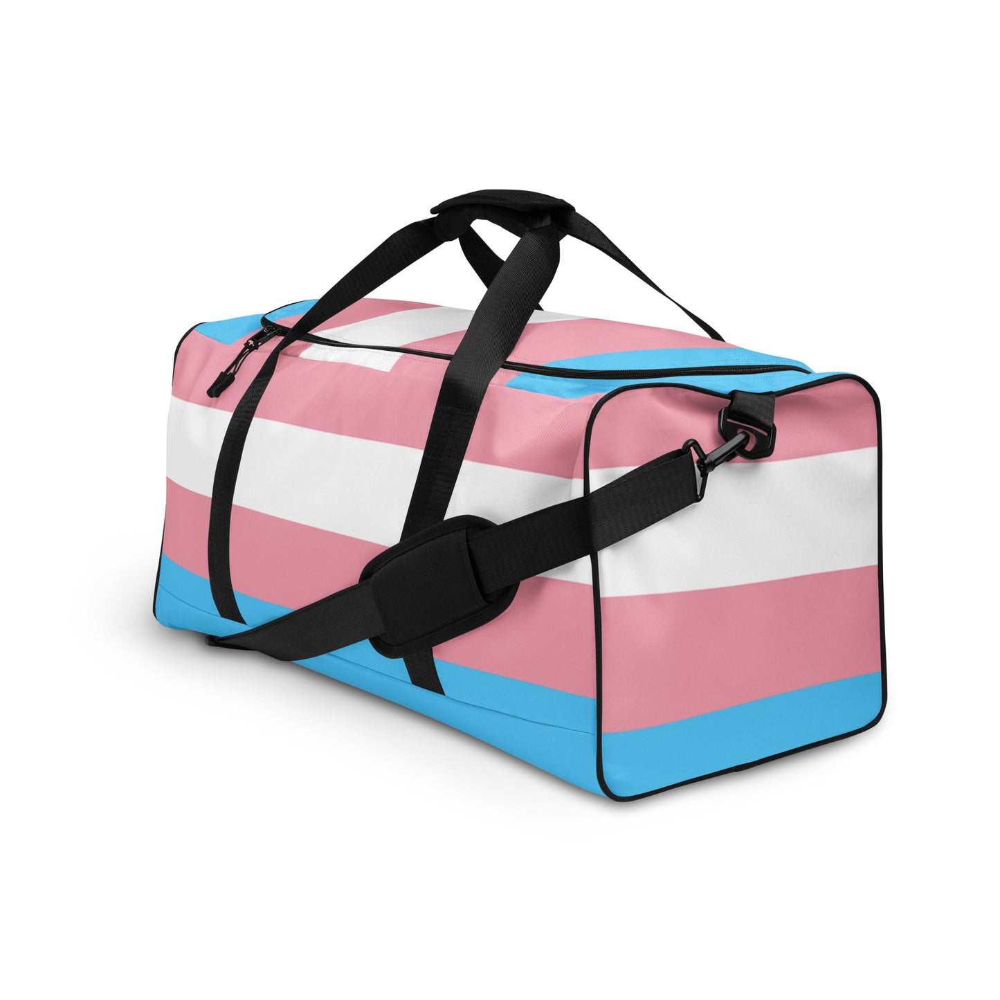 Transgender Trans Pride Flag Weekender Duffel Bag all-over-print-duffle-bag-white-left-front-63706acf9d2cd