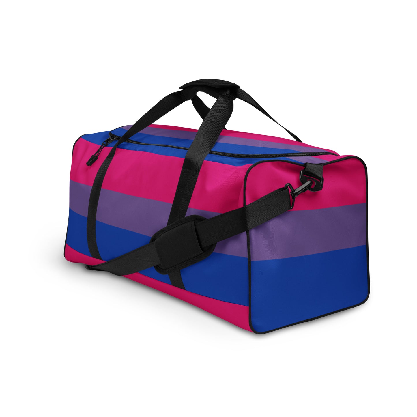 Bisexual Bi Pride Flag Weekender Duffel Bag all-over-print-duffle-bag-white-left-front-63707ce0a22dd