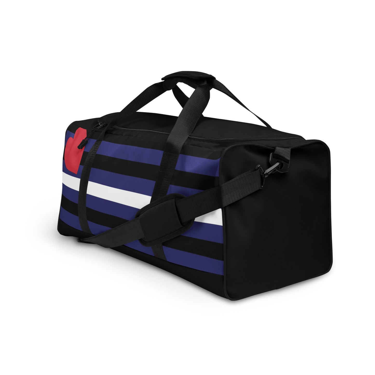 Leather Pride Flag Weekender Duffel Bag all-over-print-duffle-bag-white-left-front-642d8cd93bb6c