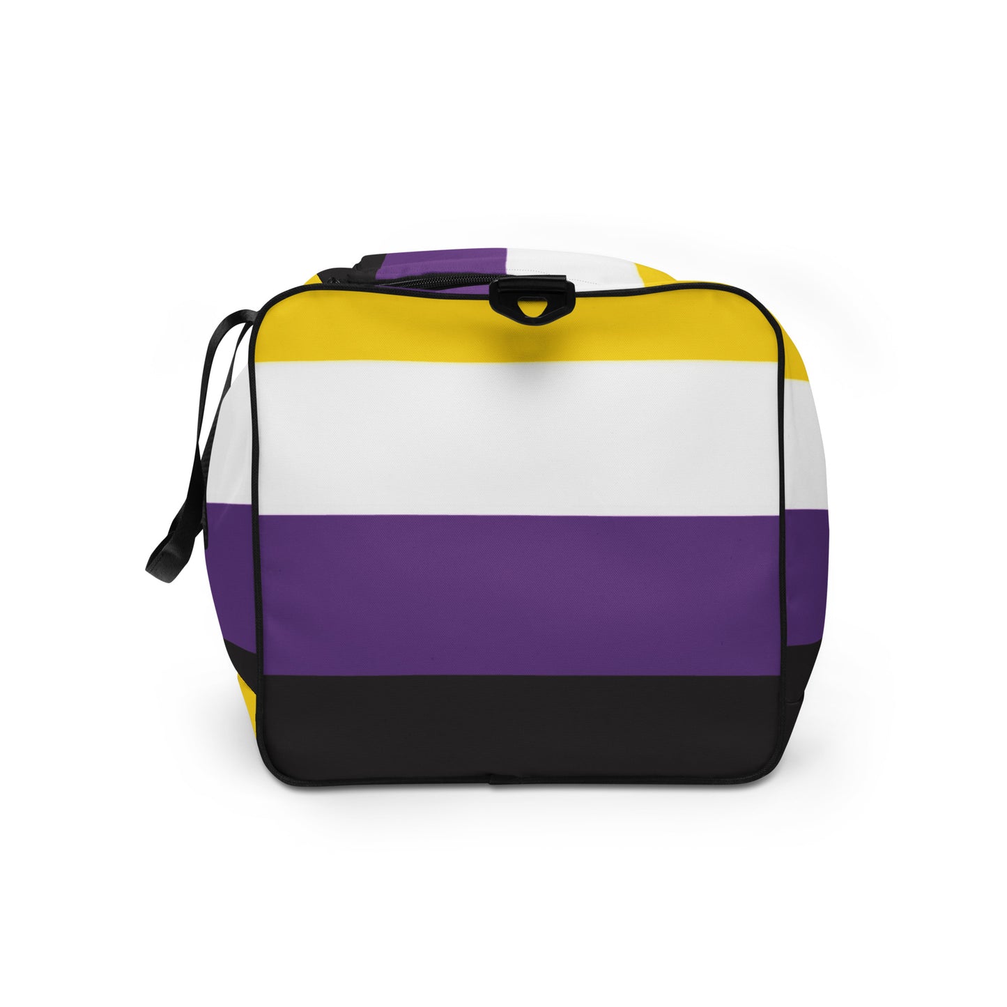 Nonbinary Enby Pride Flag Weekender Duffel Gym Bag all-over-print-duffle-bag-white-left-side-63707337a0d01