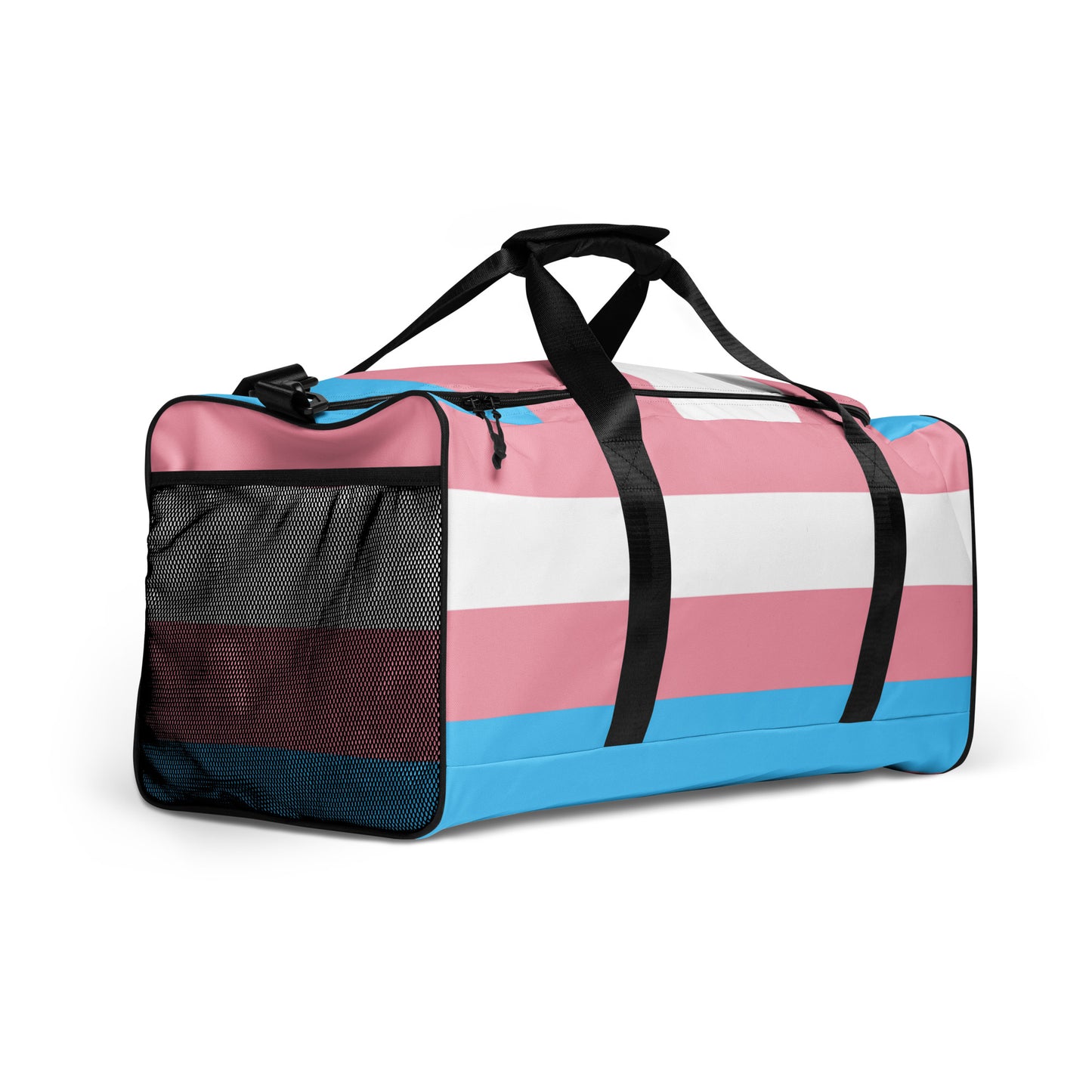 Transgender Trans Pride Flag Weekender Duffel Bag all-over-print-duffle-bag-white-right-front-63706acf9d07a