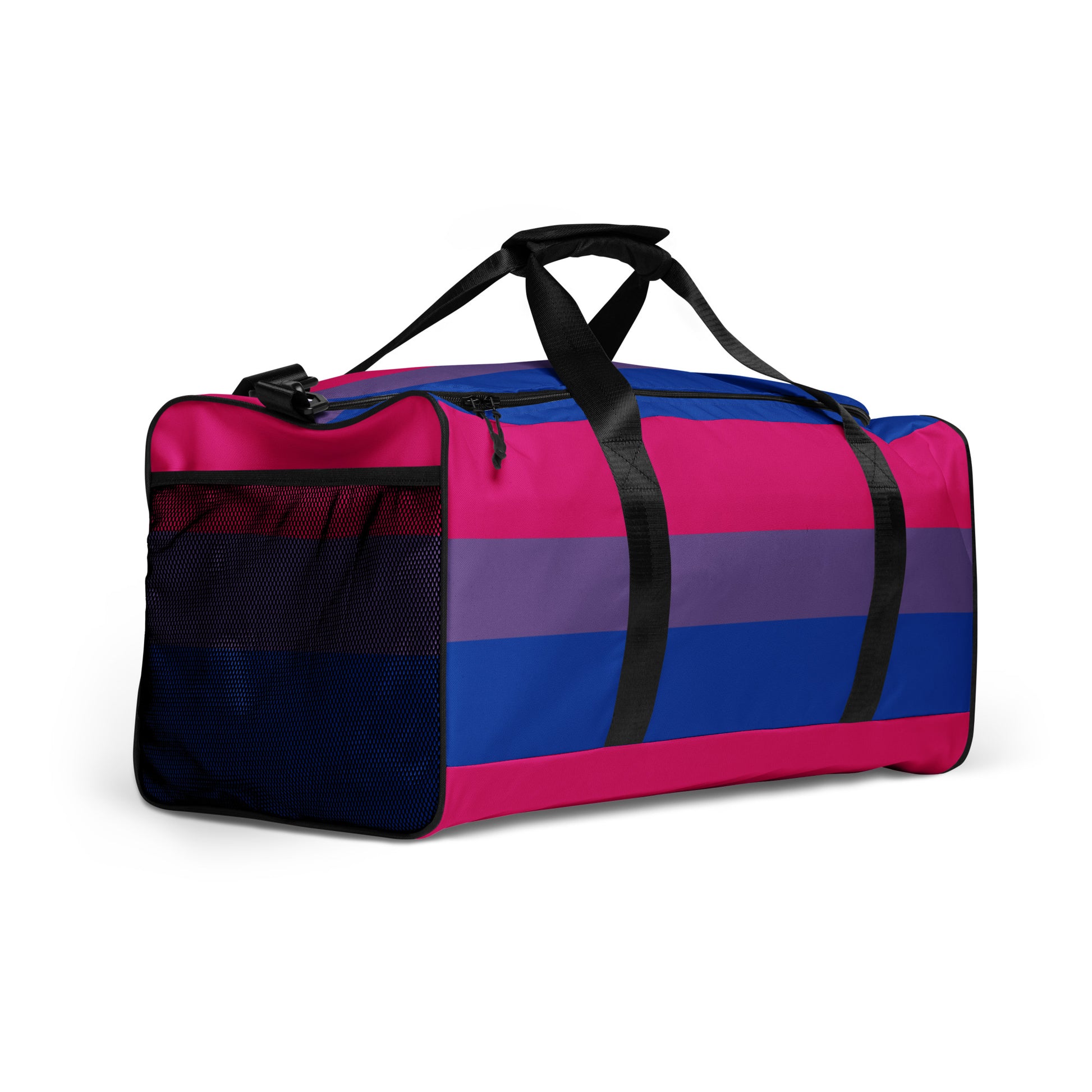 Bisexual Bi Pride Flag Weekender Duffel Bag all-over-print-duffle-bag-white-right-front-63707ce0a21e9