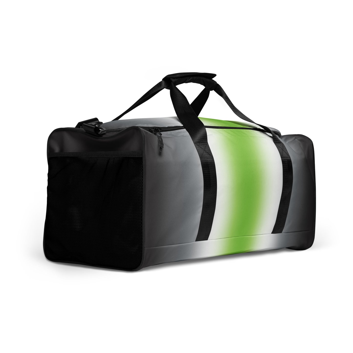 Agender Pride Duffel Bag in Ombre all-over-print-duffle-bag-white-right-front-642cd8936327e