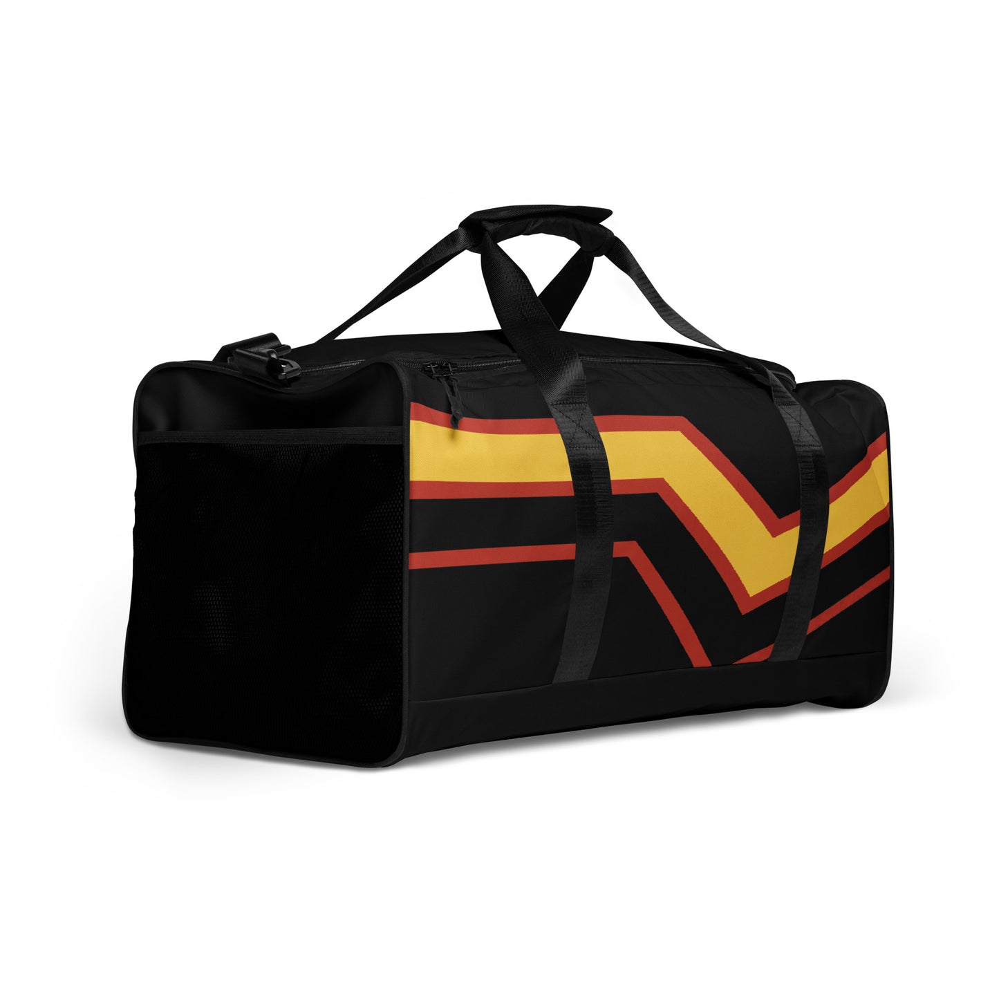 Rubber Latex Pride Flag Weekender Duffel Bag all-over-print-duffle-bag-white-right-front-642d8c9682846