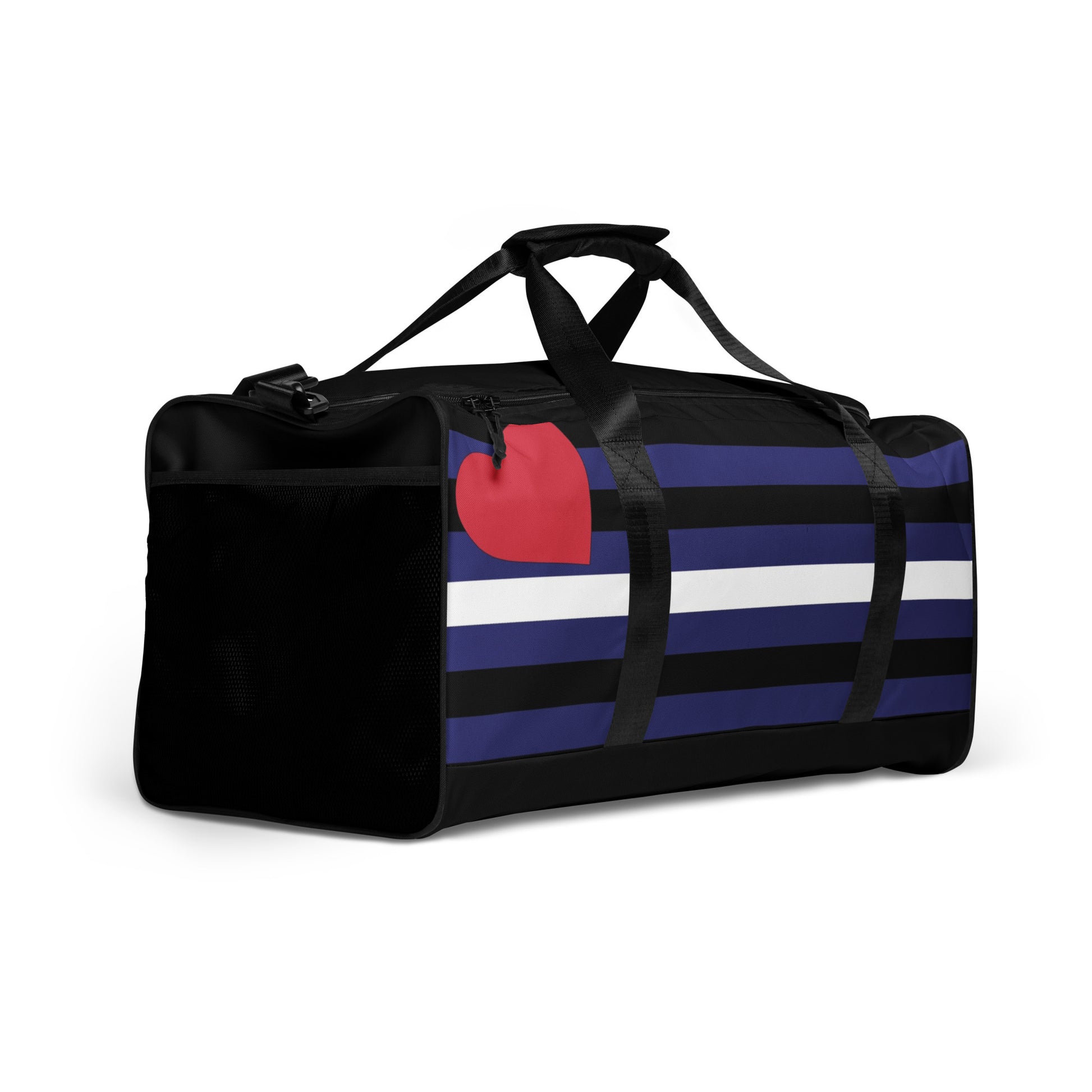 Leather Pride Flag Weekender Duffel Bag all-over-print-duffle-bag-white-right-front-642d8cd93ba70