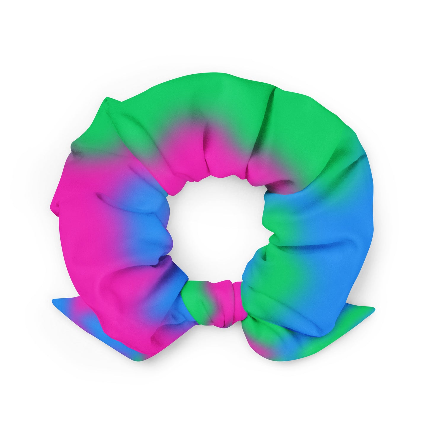 Polysexual Poly Pride Recycled Hair Scrunchie all-over-print-recycled-scrunchie-white-back-638d43da1cff5