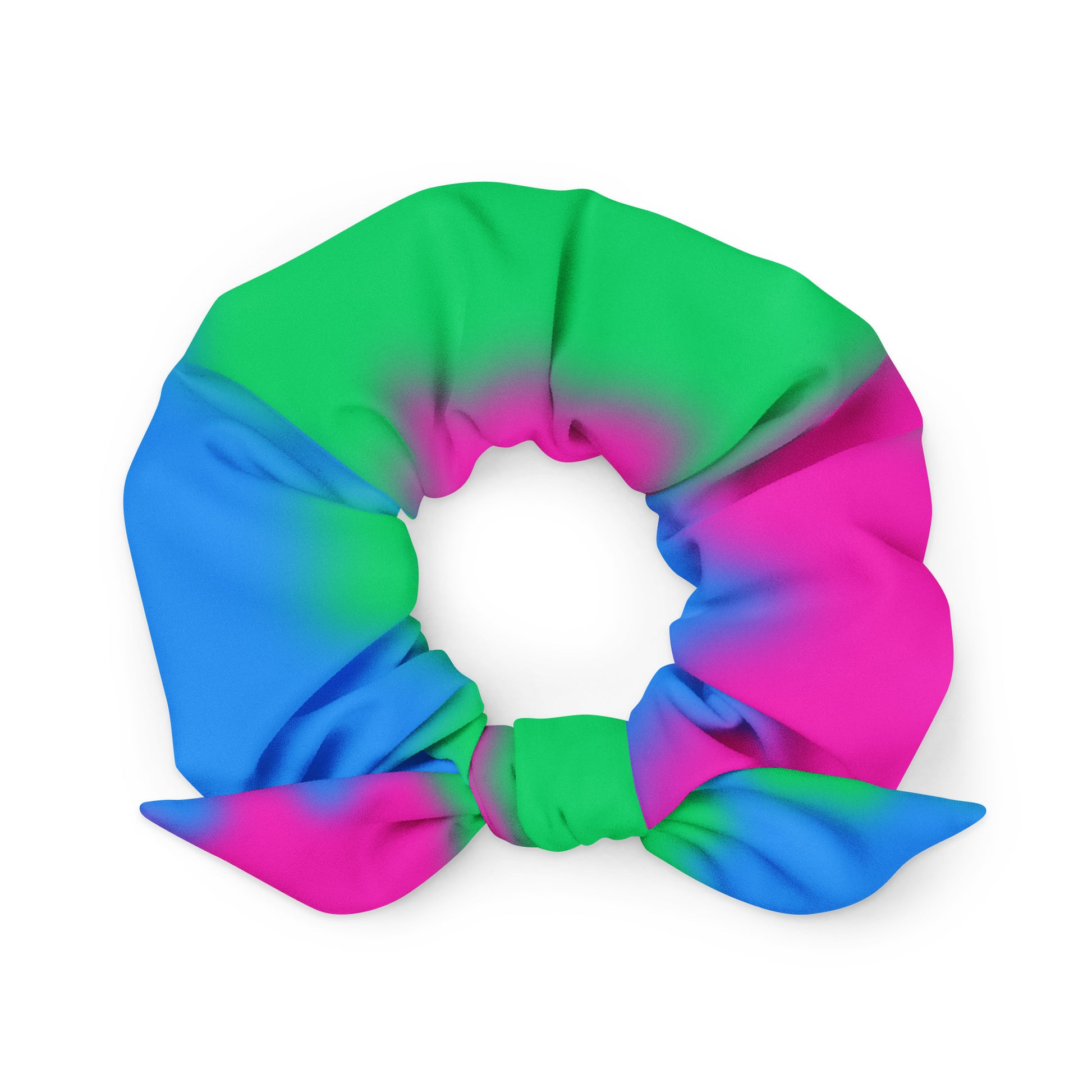 Polysexual Poly Pride Recycled Hair Scrunchie Polysexual all-over-print-recycled-scrunchie-white-front-638d43da1cf09