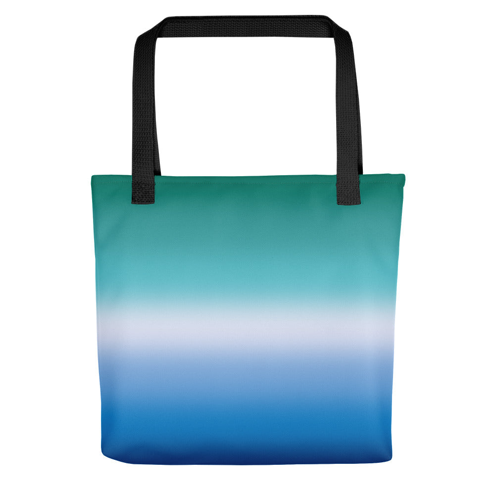 Gay MLM Vincian Pride Tote Bag - Ombre Gay all-over-print-tote-black-15x15-mockup-638d6578705fe