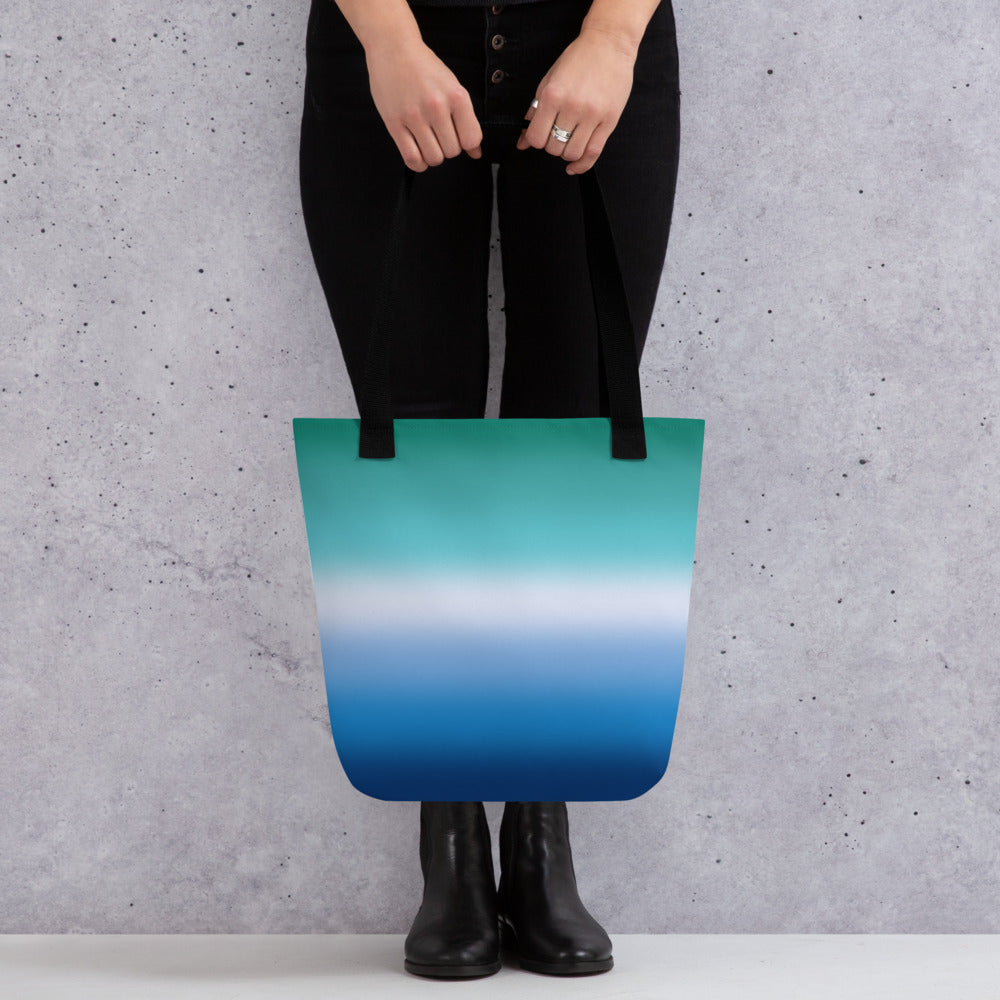 Gay MLM Vincian Pride Tote Bag - Ombre all-over-print-tote-black-15x15-mockup-638e8c64883e7