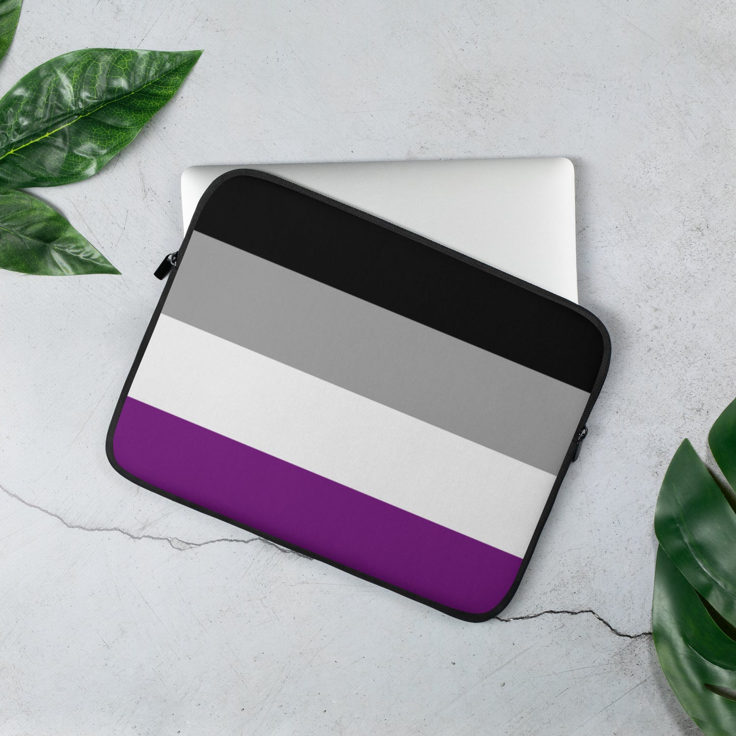 Asexual Ace Pride Flag Laptop Sleeve asexual-ace-pride-flag-laptop-sleeve-13-front-lifestyle