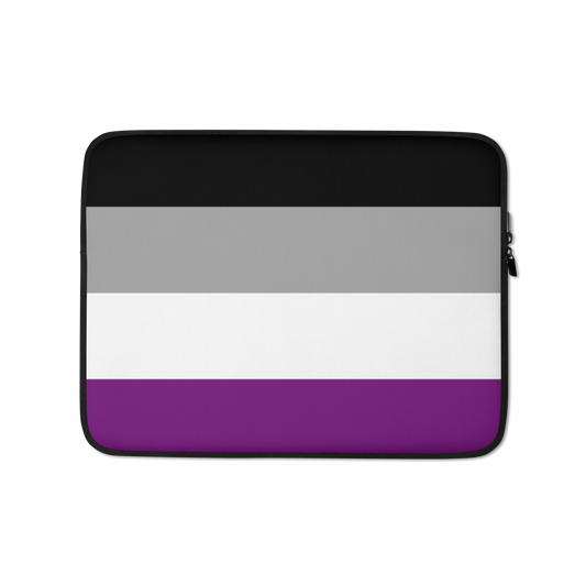 Asexual Ace Pride Flag Laptop Sleeve 13in Asexual asexual-ace-pride-flag-laptop-sleeve-13-front