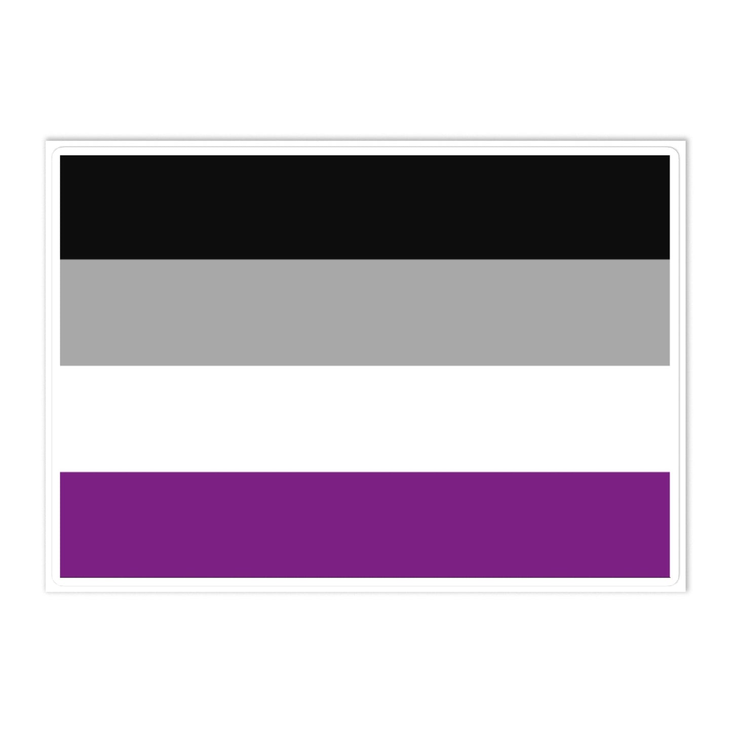 Asexual Ace Pride Flag Large Sticker Asexual asexual-ace-pride-flag-large-sticker-front