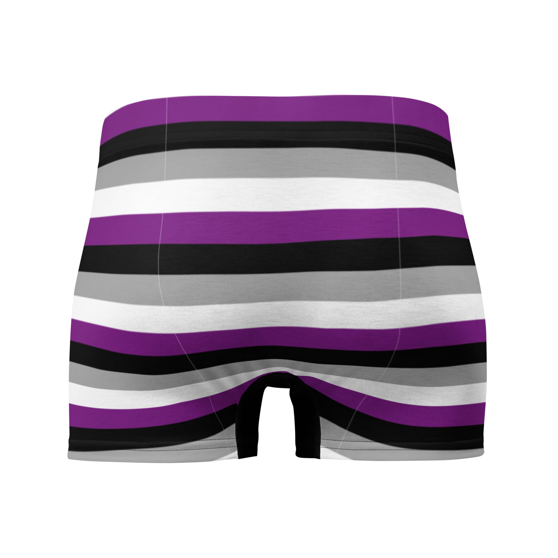 Asexual Ace Pride Stripes Mens Boxer Brief Underwear asexual-ace-pride-stripes-mens-boxer-brief-underwear-back