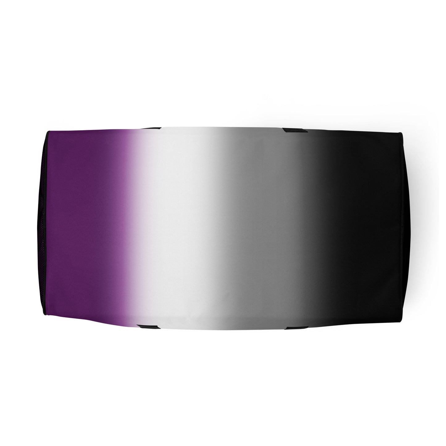 Asexual Ace Pride Weekender Duffel Bag in Ombre asexual-ace-pride-weekender-duffel-bag-in-ombre-bottom Duffle Bags