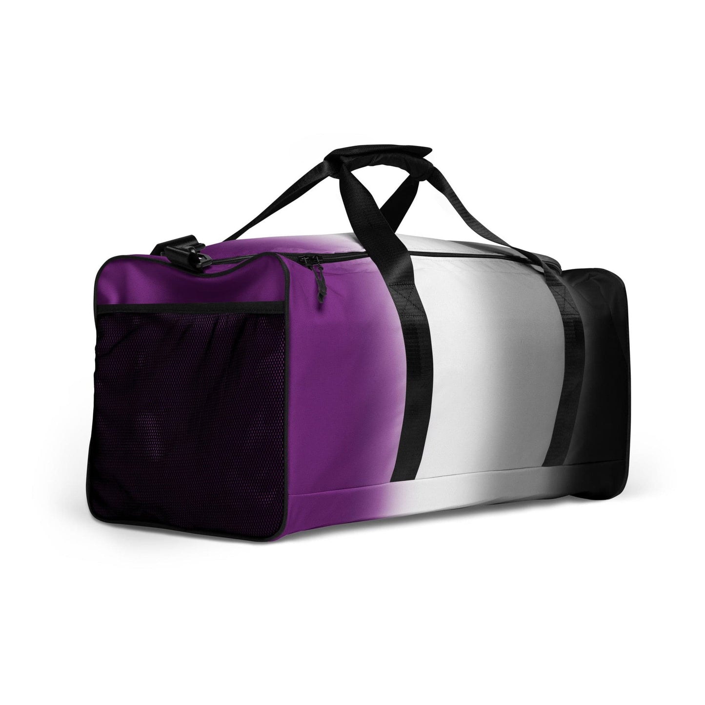 Asexual Ace Pride Weekender Duffel Bag in Ombre asexual-ace-pride-weekender-duffel-bag-in-ombre-right-front Duffle Bags