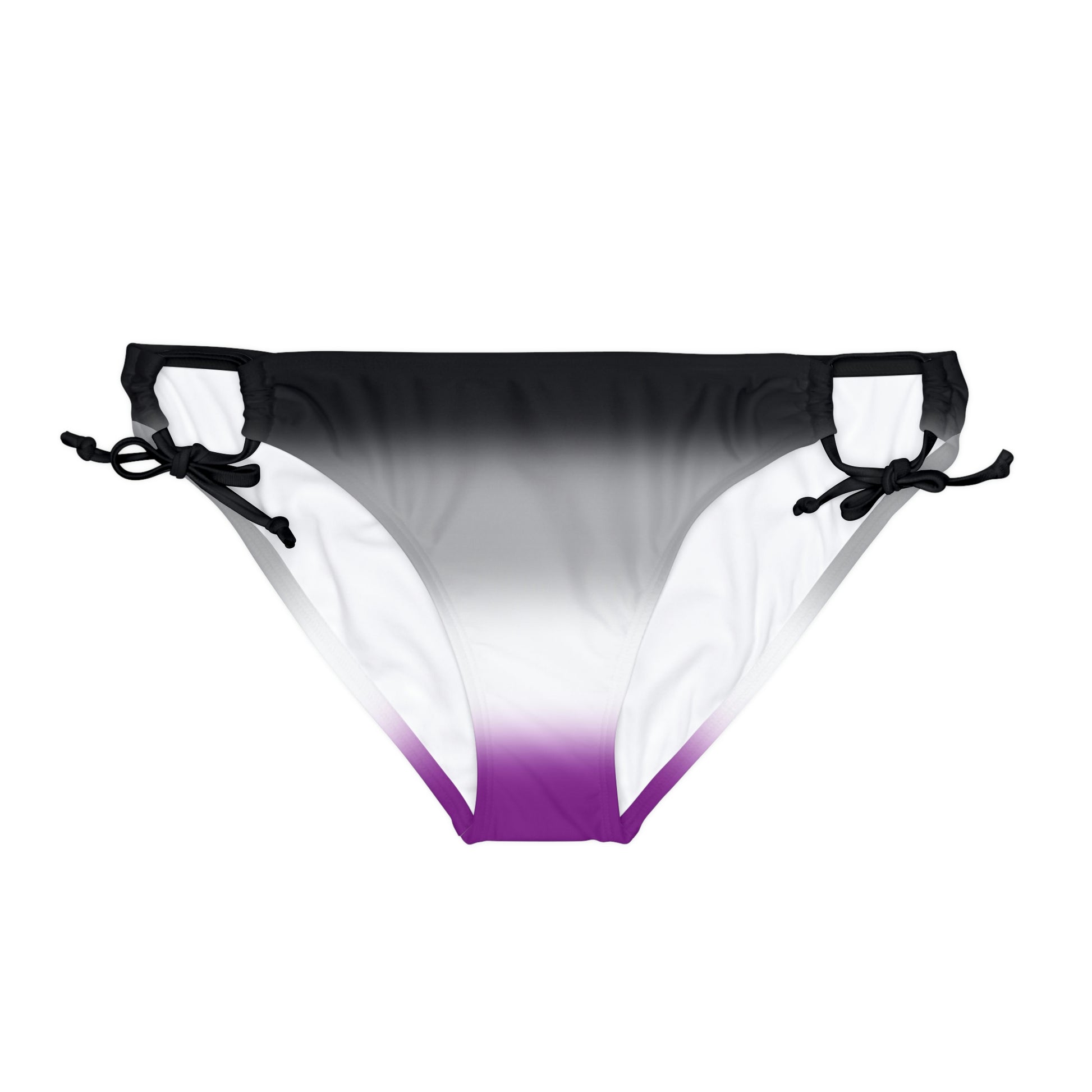 Asexual Ace Pride String Bikini Bottom in Ombre Black Asexual b371ad332bae2722b6abb27949e02ce3