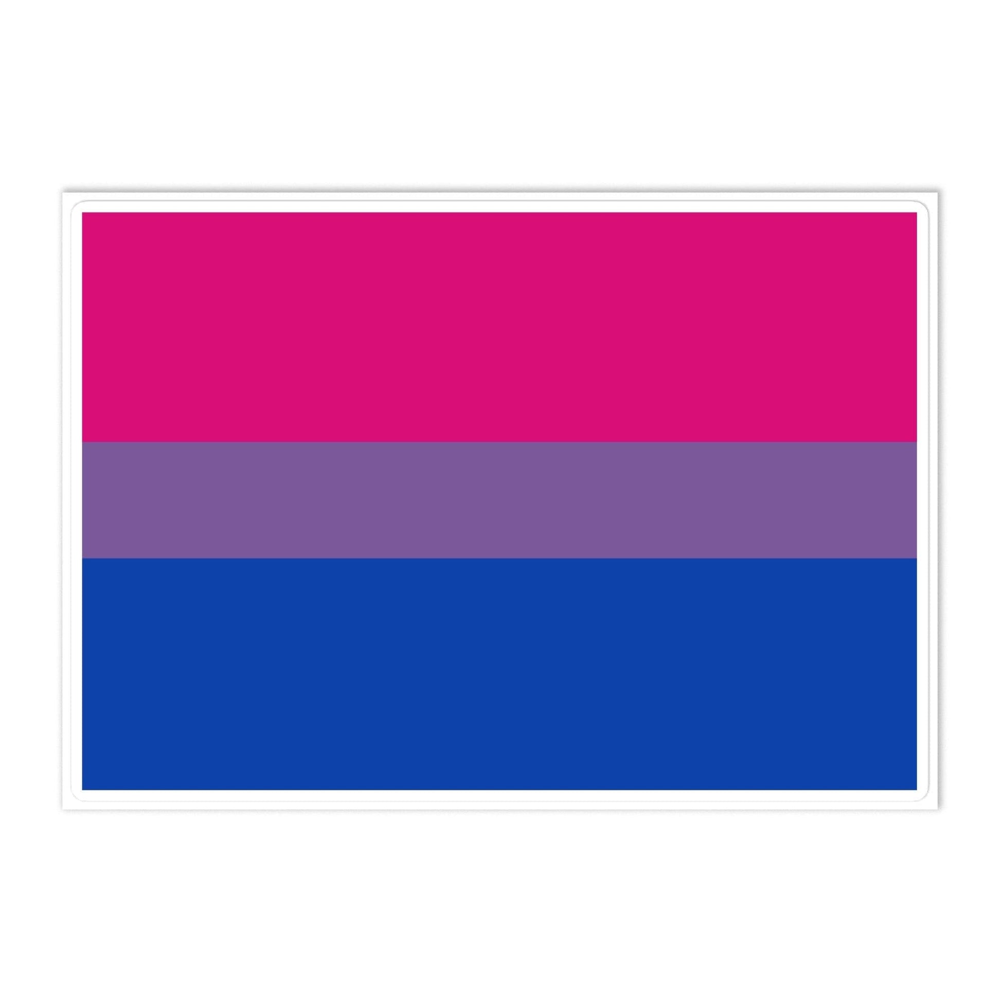 Bisexual Bi Pride Flag Large Sticker Bisexual bisexual-bi-pride-flag-large-sticker-front Stickers