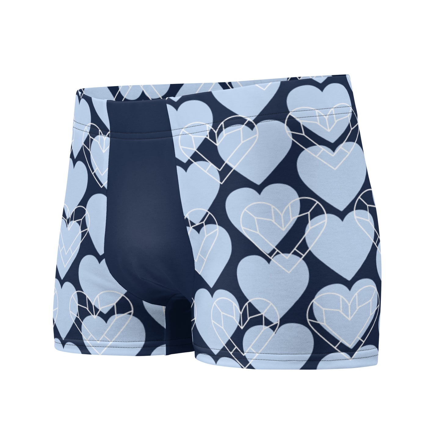 Blue Hearts Mens Boxer Briefs Underwear blue-hearts-mens-boxer-briefs-underwear-left-front