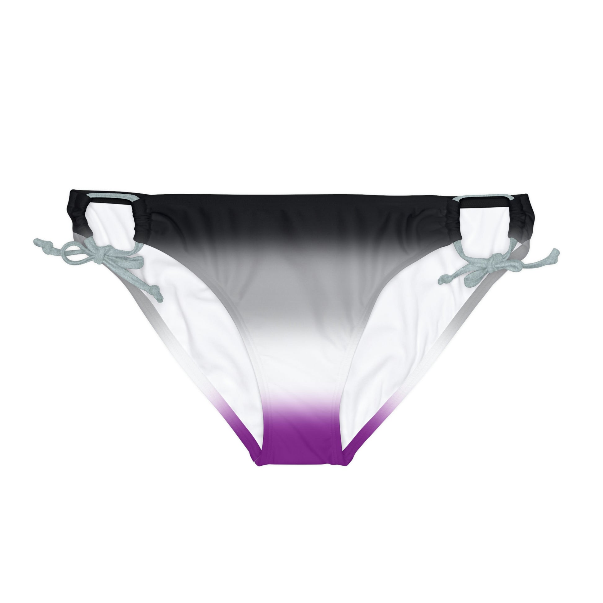 Asexual Ace Pride String Bikini Bottom in Ombre Silver Asexual c7a95232aa7513044e732636e4b63b47